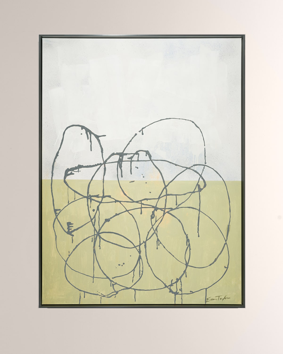 The Oliver Gal Artist Co. 'Gilded Floral' Hand-Embellished Giclee