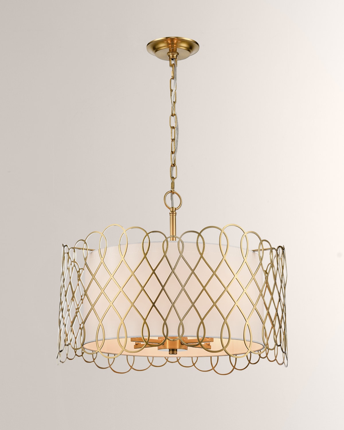 Visual Comfort CHC2110AB E. F. Chapman Country 6 Light 21 inch  Antique-Burnished Brass Foyer Pendant Ceiling Light