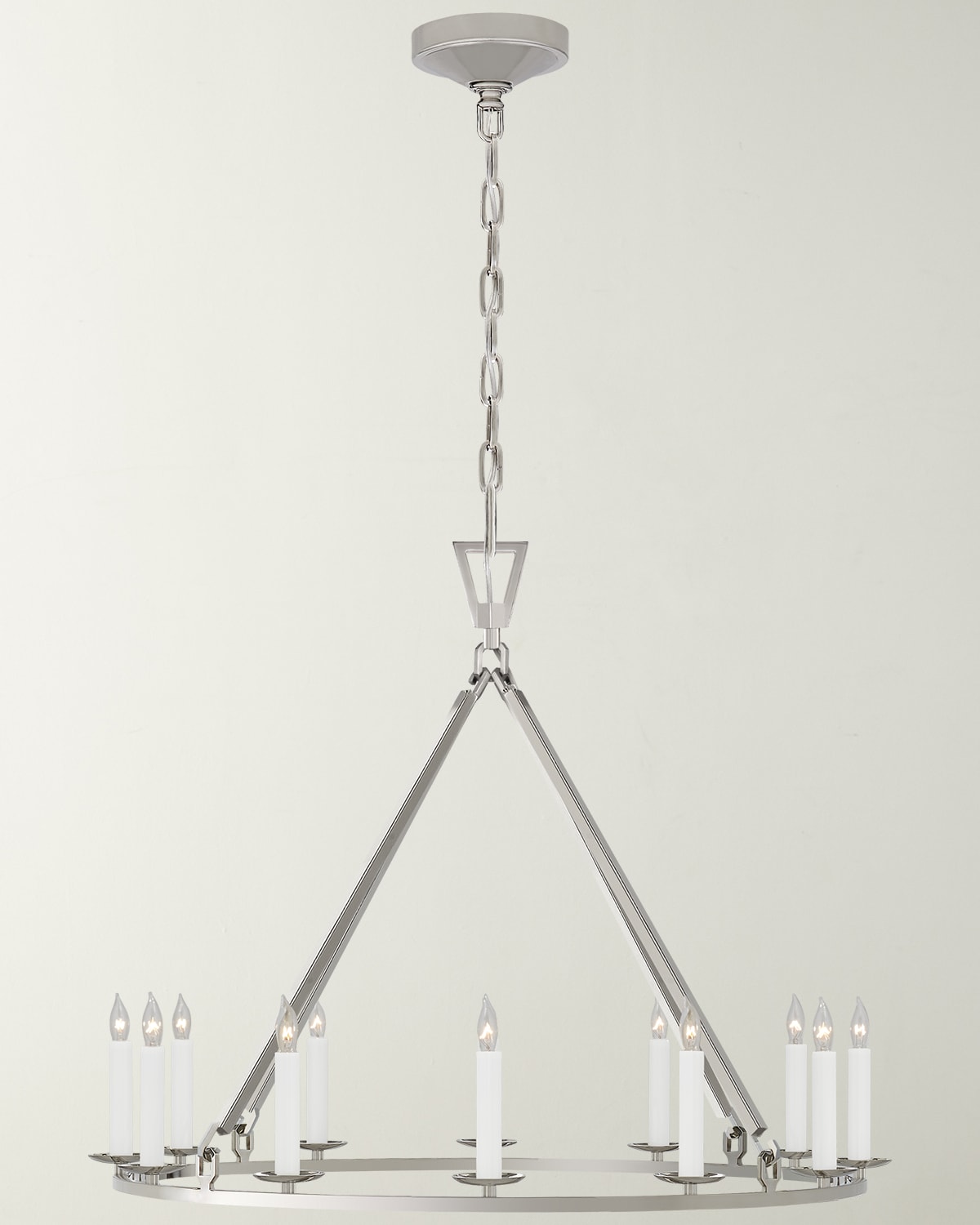 E.F. Chapman Darlana Large Chandelier in Aged Iron by Visual Comfort  Signature at Destination Lighting