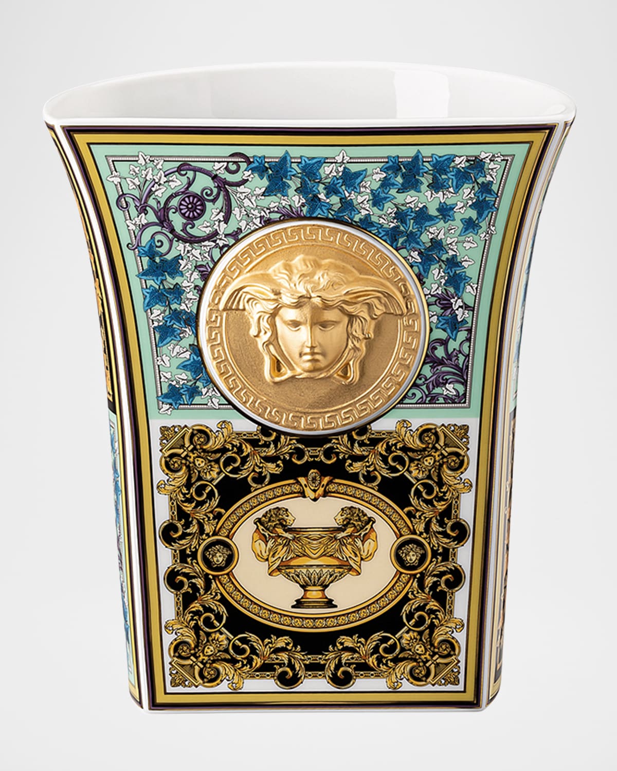 Versace Medusa Madness Vase in Barocco Mosaic - 10.25