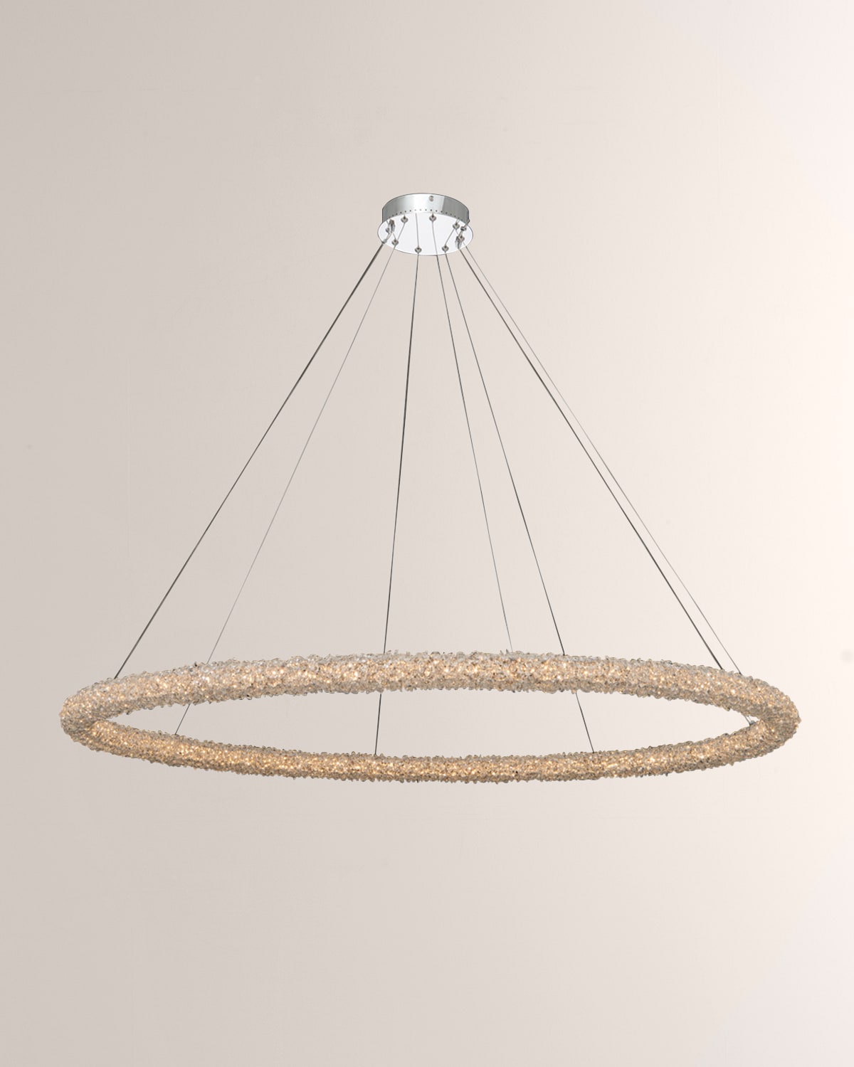 Allegri Crystal by Kalco Lighting Demi Pink Jade LED Mini Pendant Light