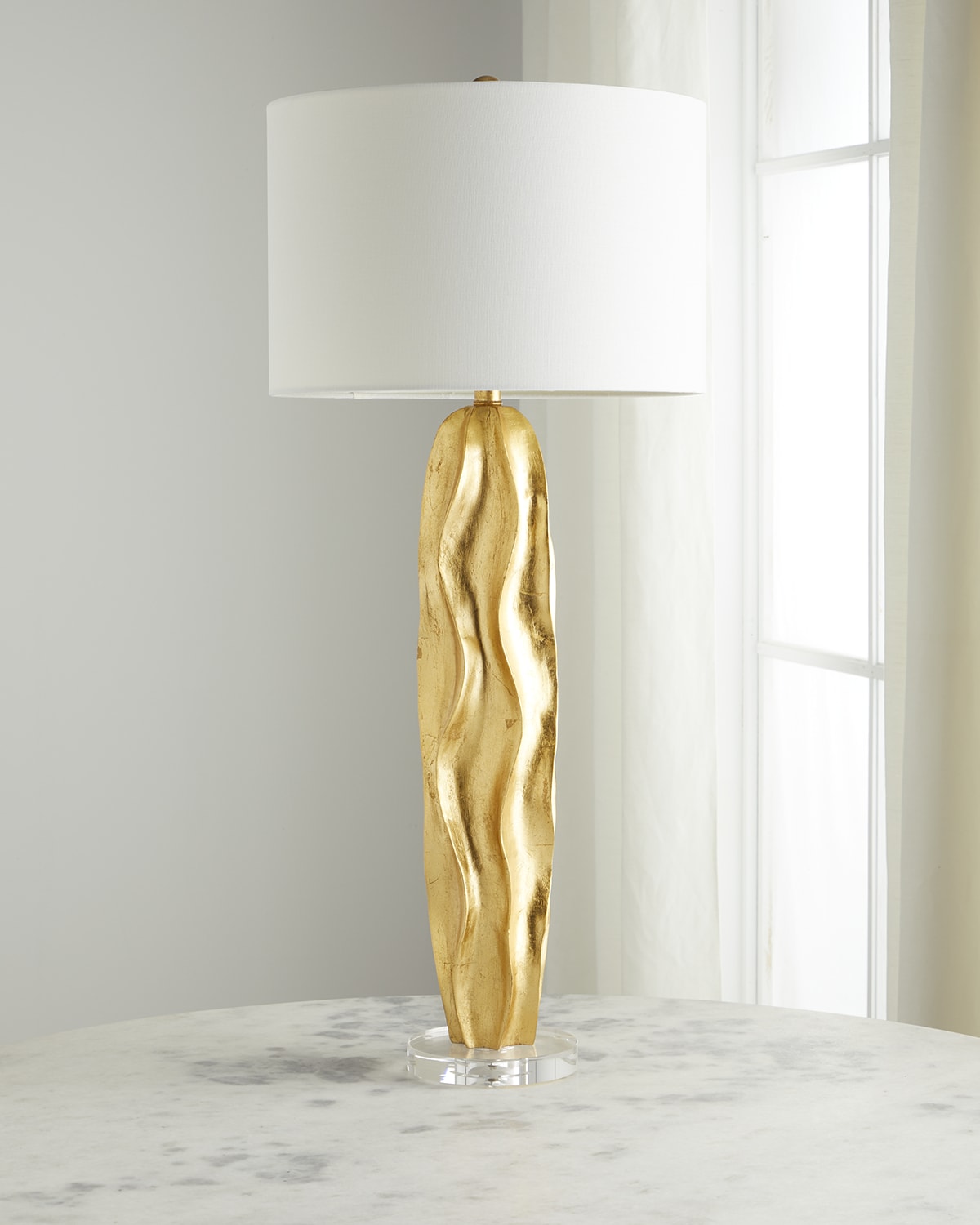Gold Leaf Lamp