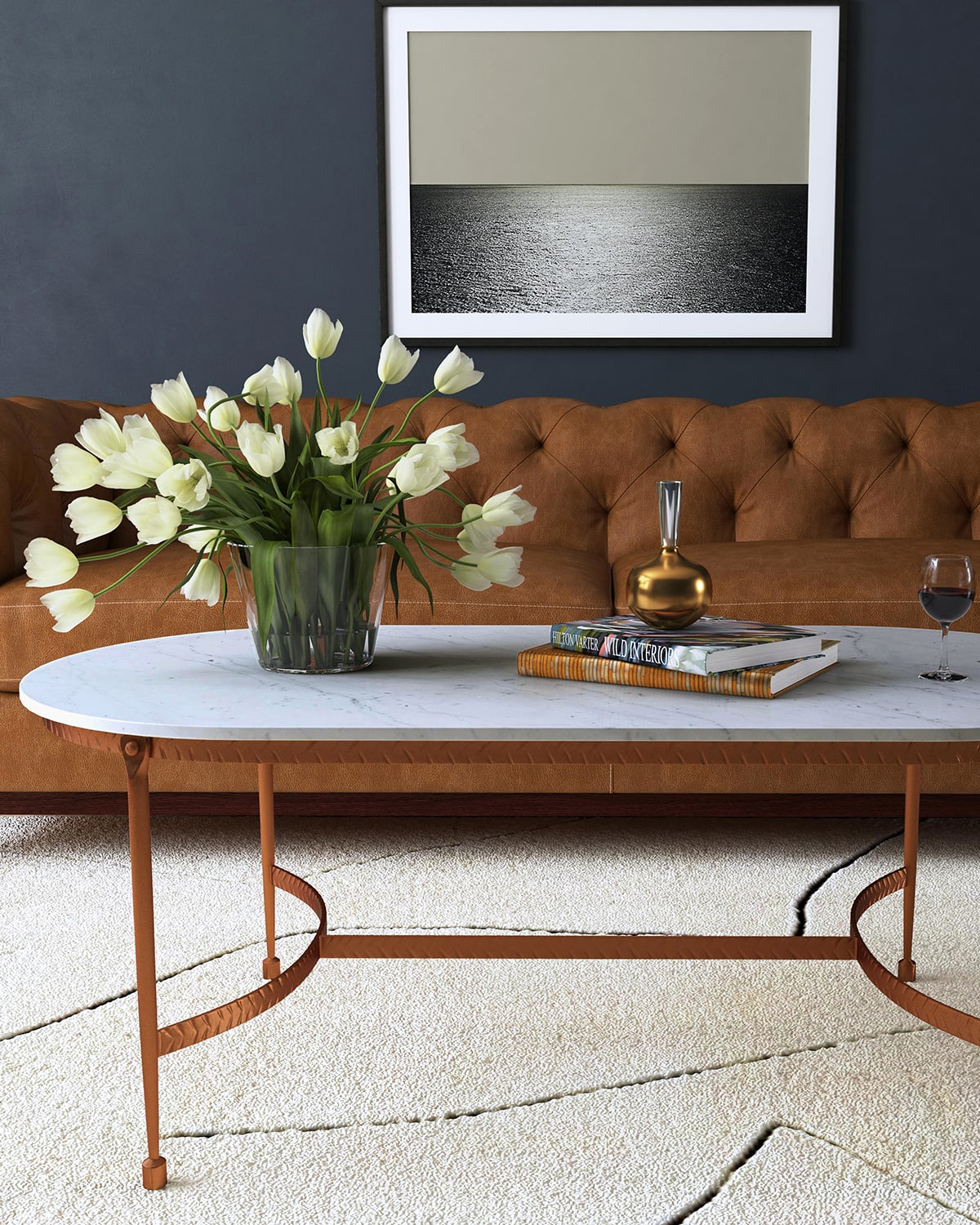 White Marble Coffee Table