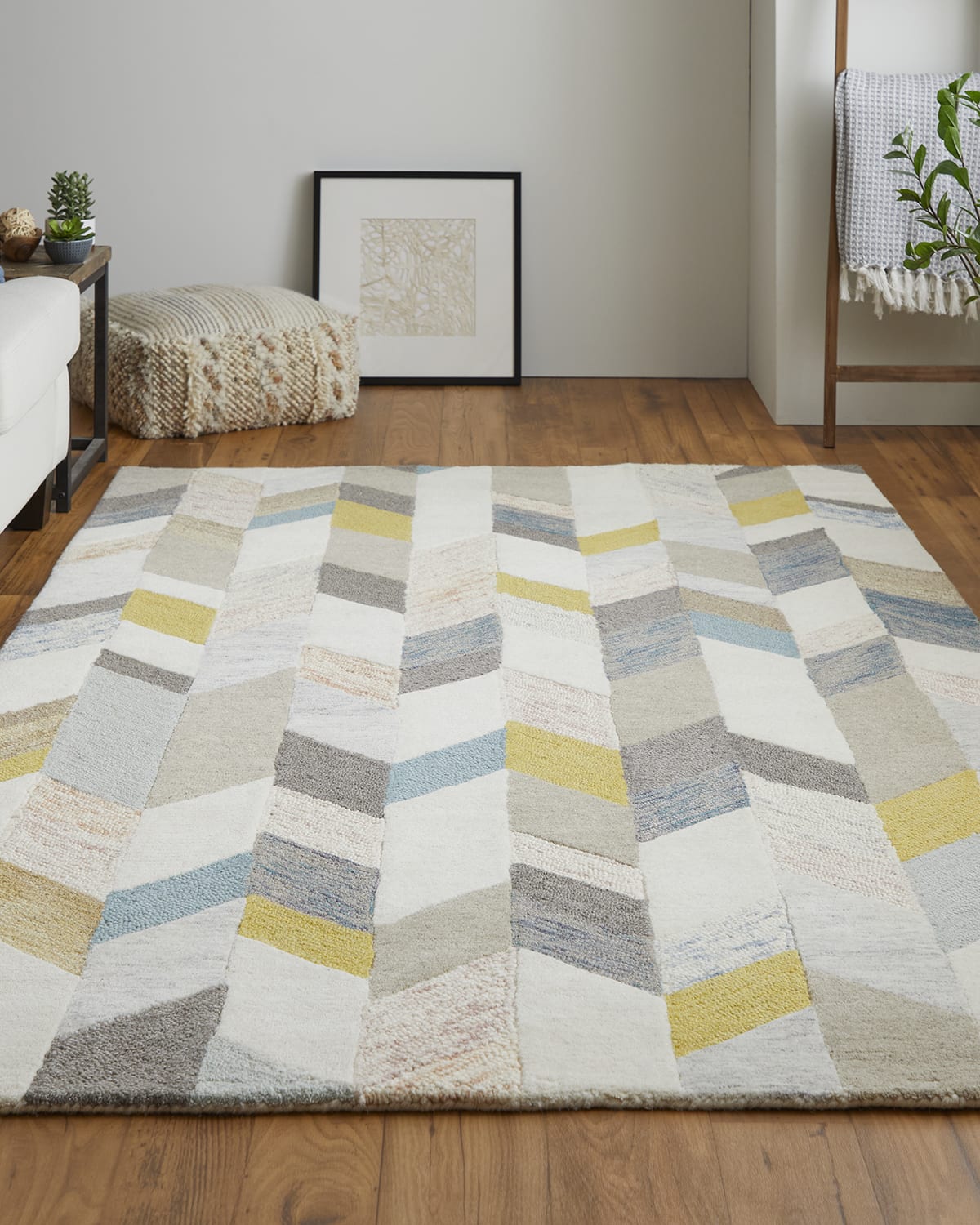 Wool Chevron Rug