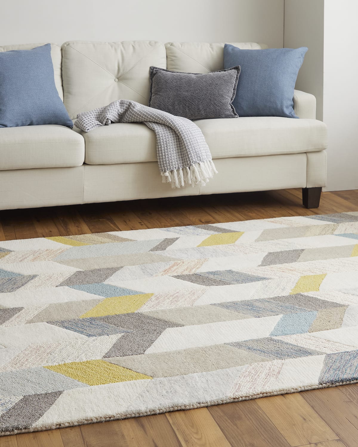Wool Chevron Rug