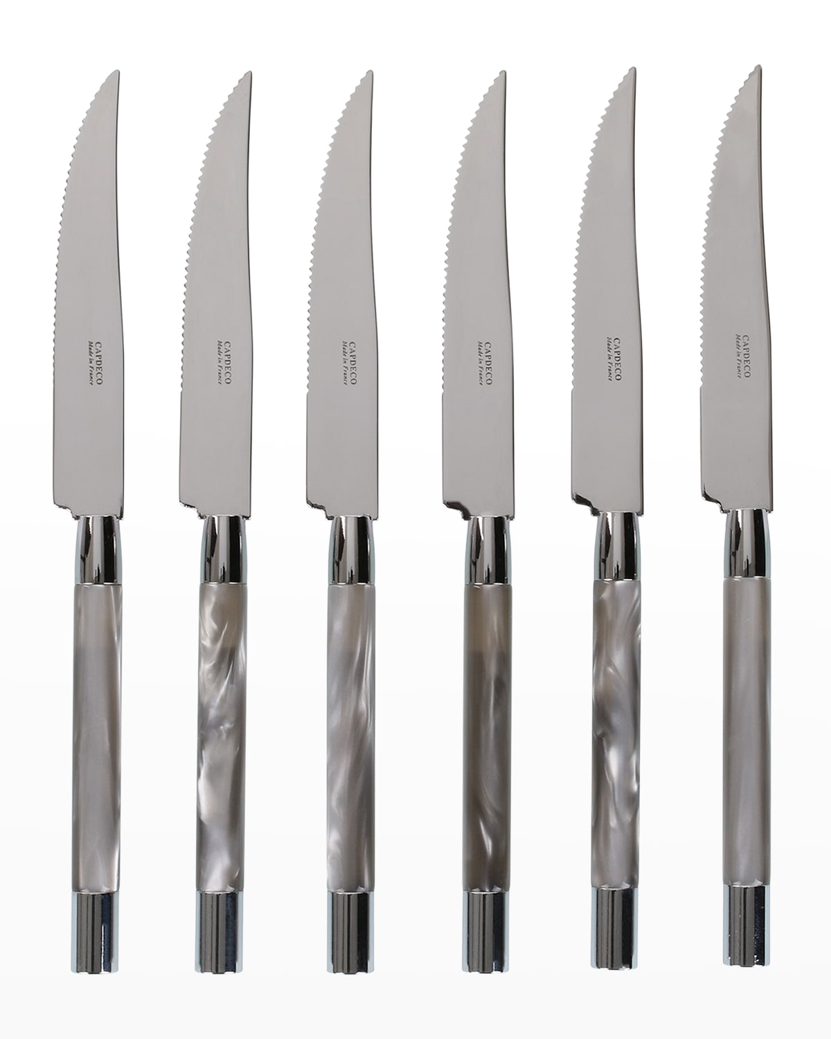 Skandia Reflections 6 Piece Glass Block Knife Set - Hampton Forge