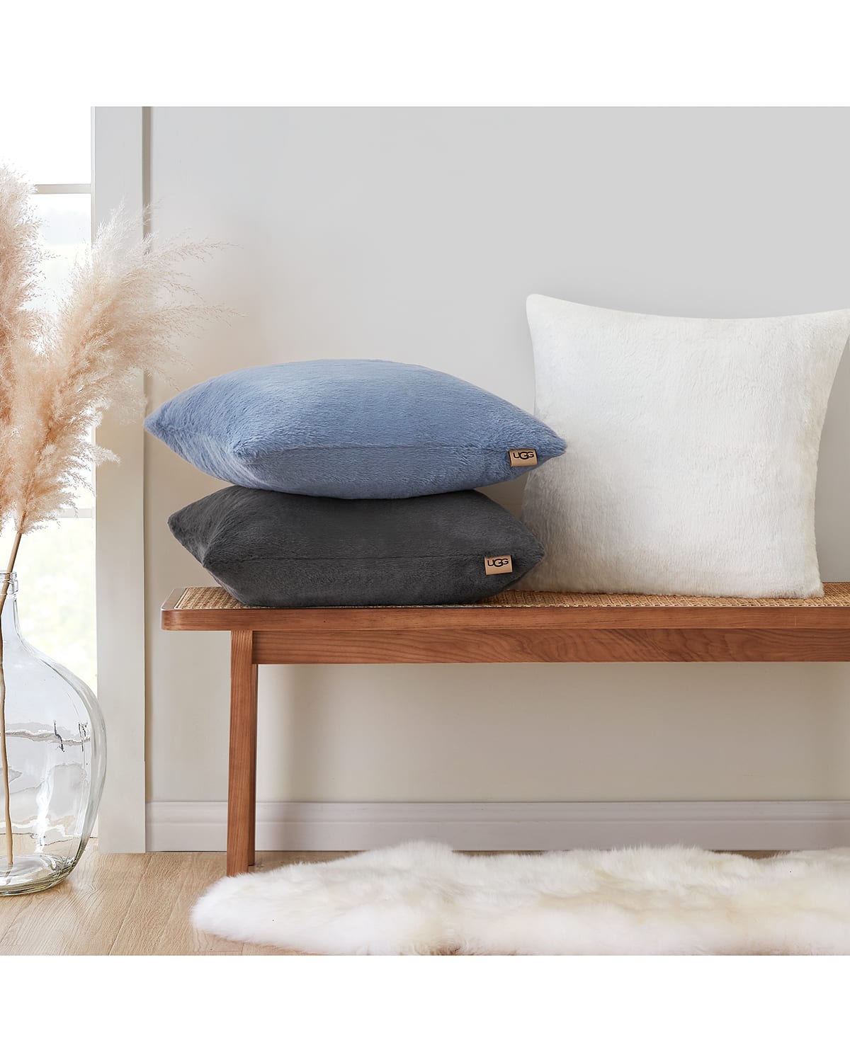 Ugg store sheepskin pillow