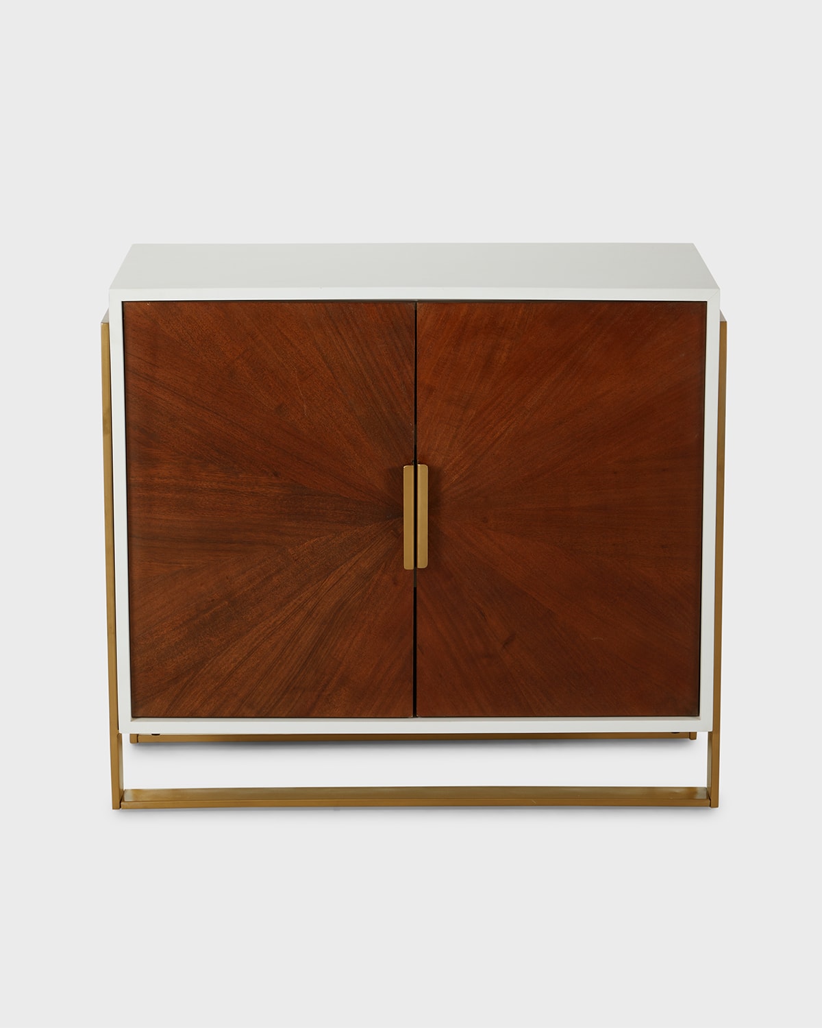 Arteriors Manhattan Burlwood Bar Cabinet