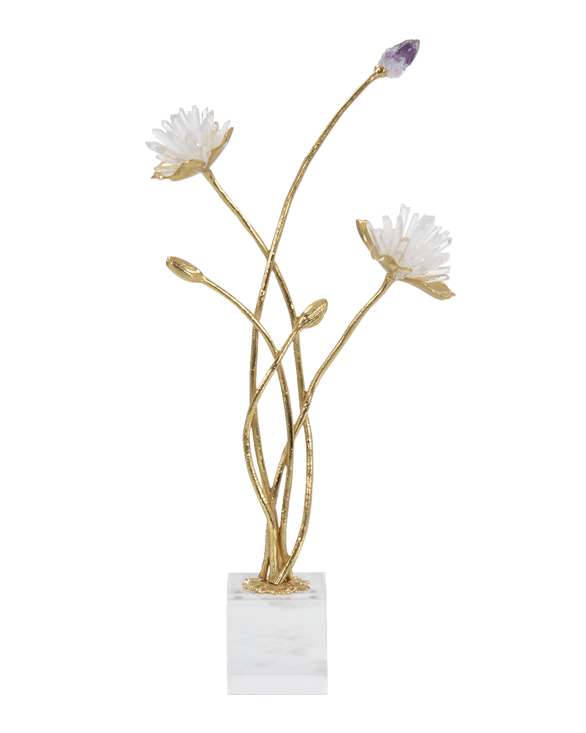 JohnRichard Collection Flower & Hummingbird Sculpture Horchow