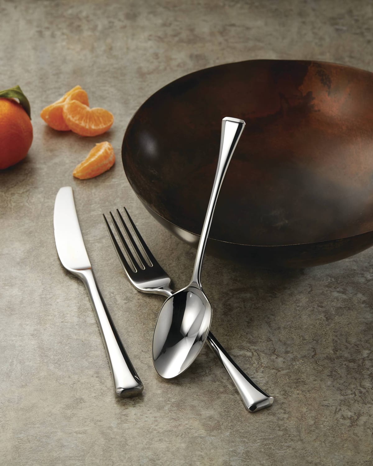 Oneida 20Piece Satin Easton Flatware Set Horchow