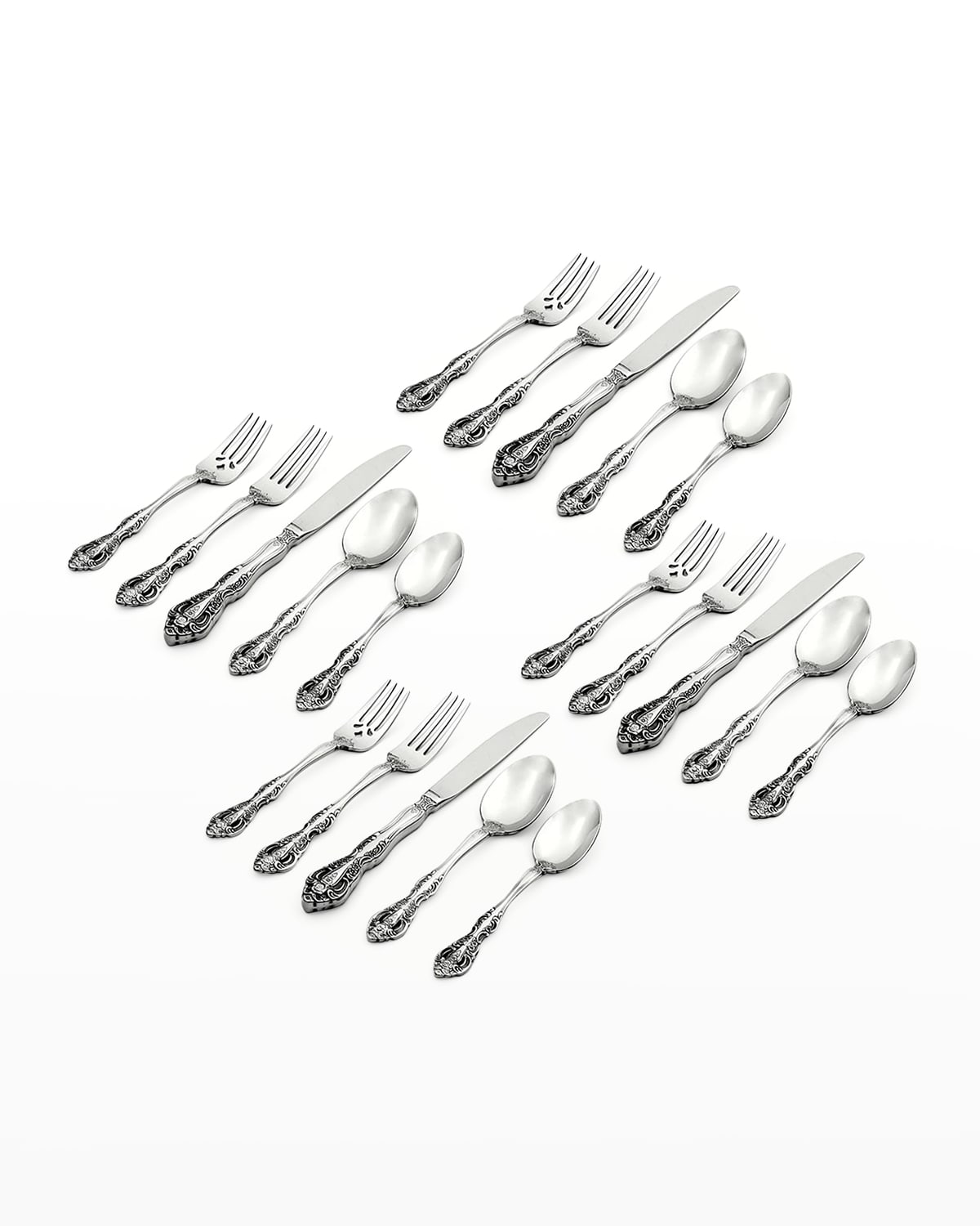 Oneida Yde Satin 20-Piece Flatwae Set & Eviews | Wayfai