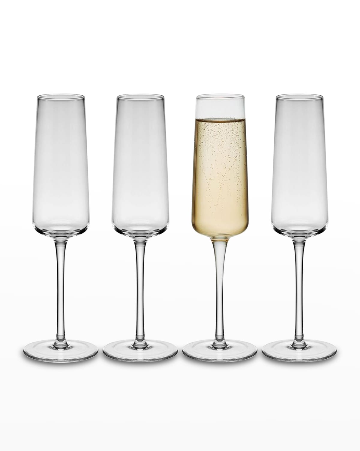 Baccarat Vega Flutissmino Champagne Flutes, Set of 4