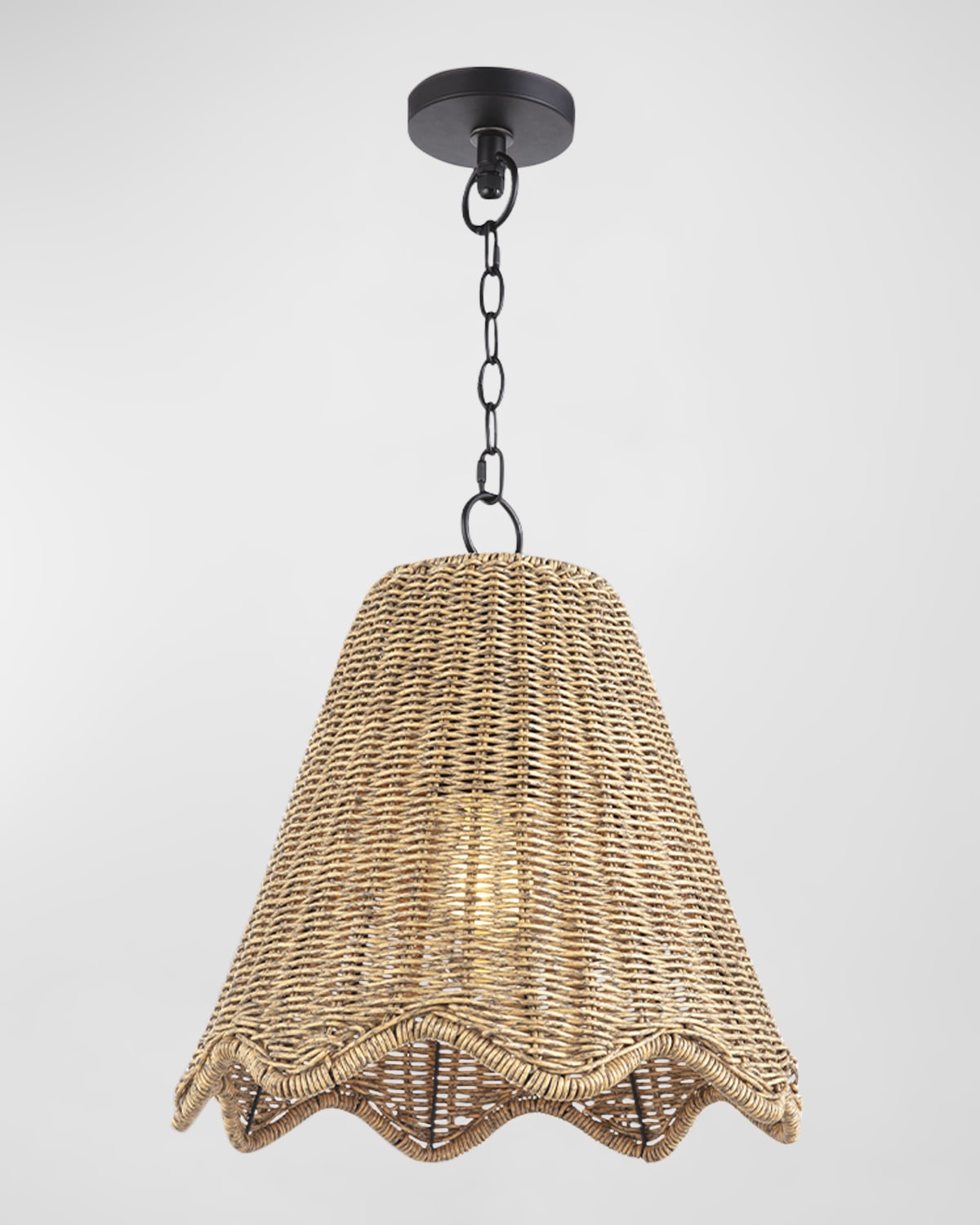 Visual Comfort Signature Antigua Small Drum Chandelier in Antique Brass &  Natural Abaca by Chapman & Myers