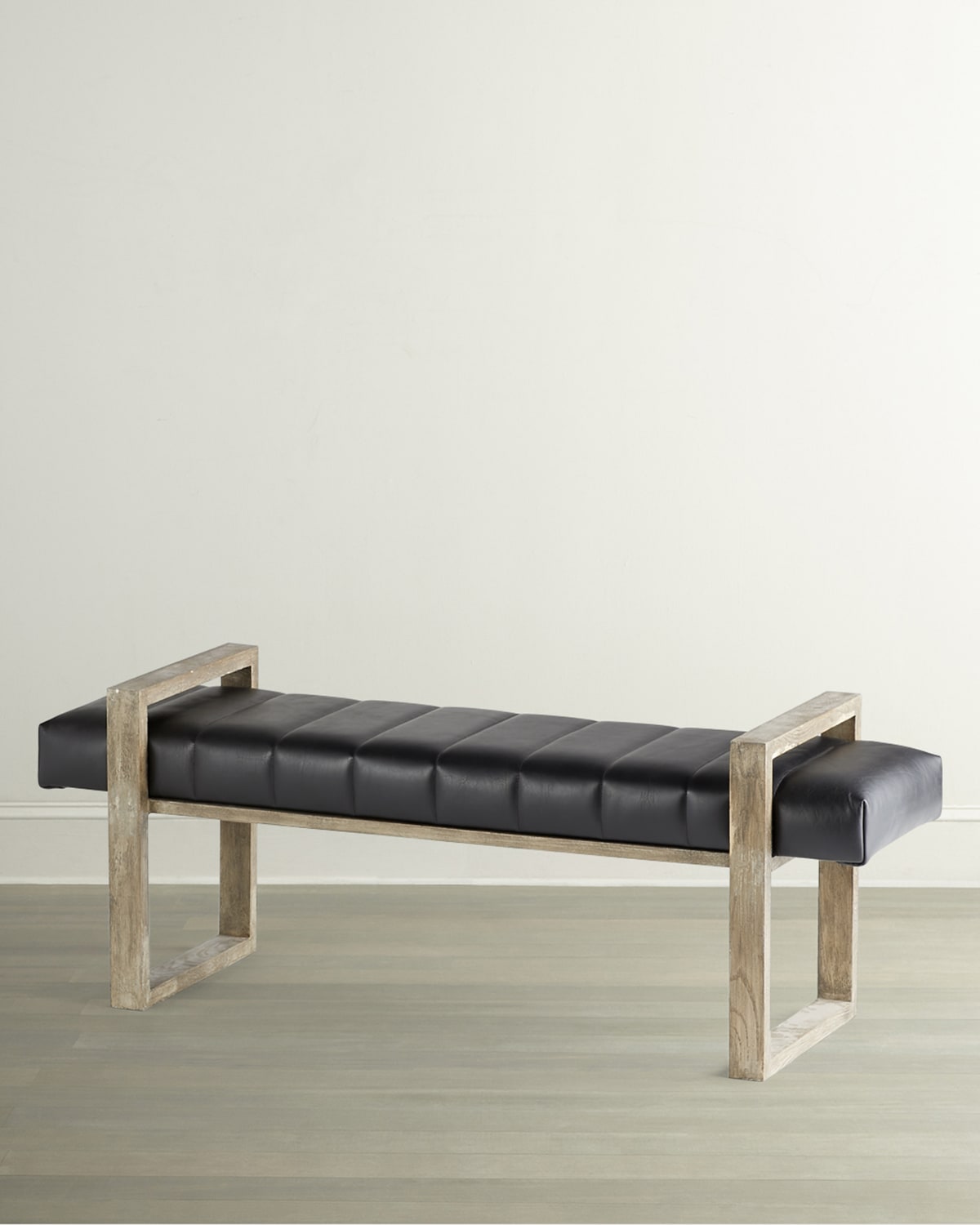 Four Hands Beaumont Leather Bench Horchow