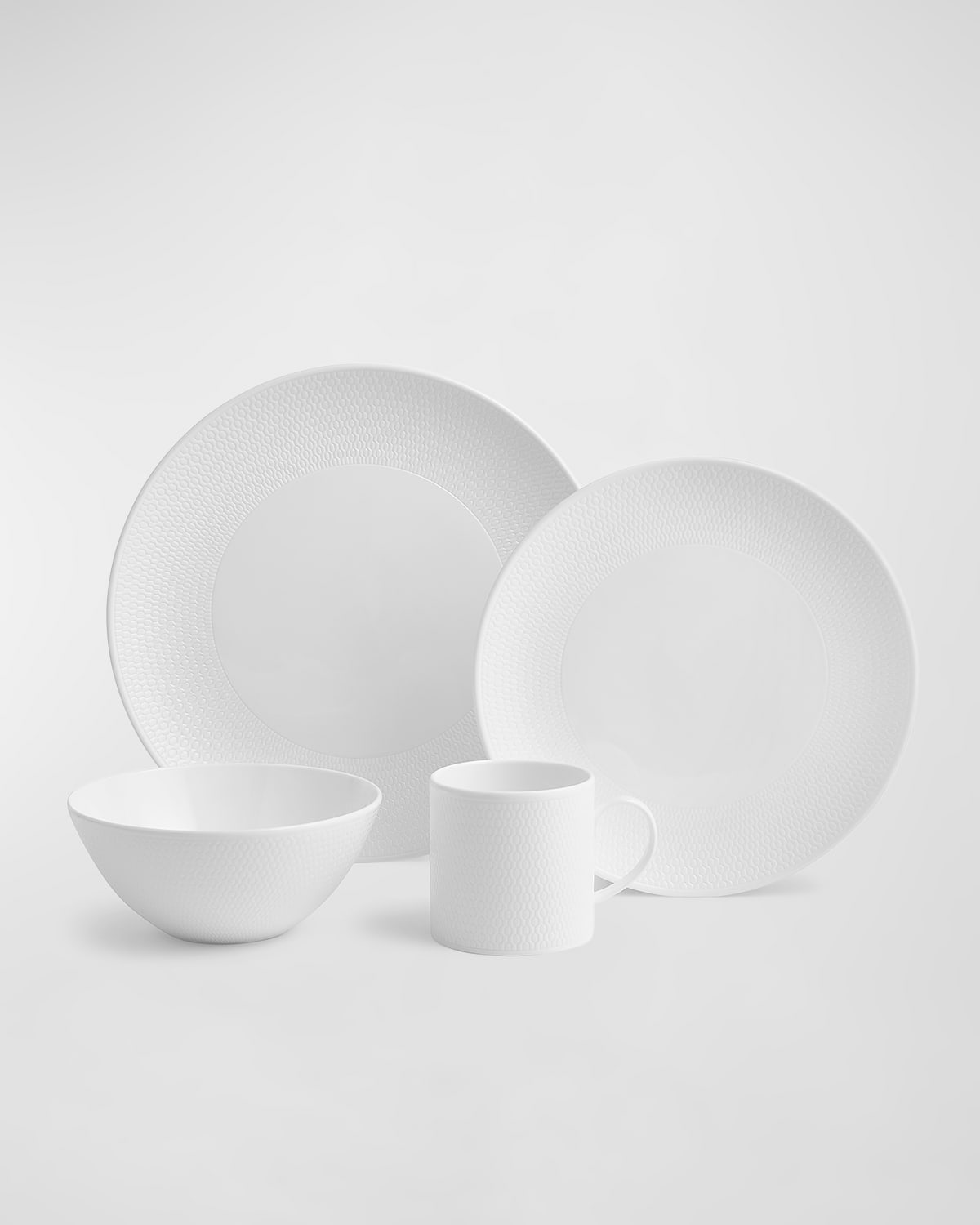 Fortessa Fortessa Modern Coupe 16pc Dinnerware Set 4 place settings Horchow