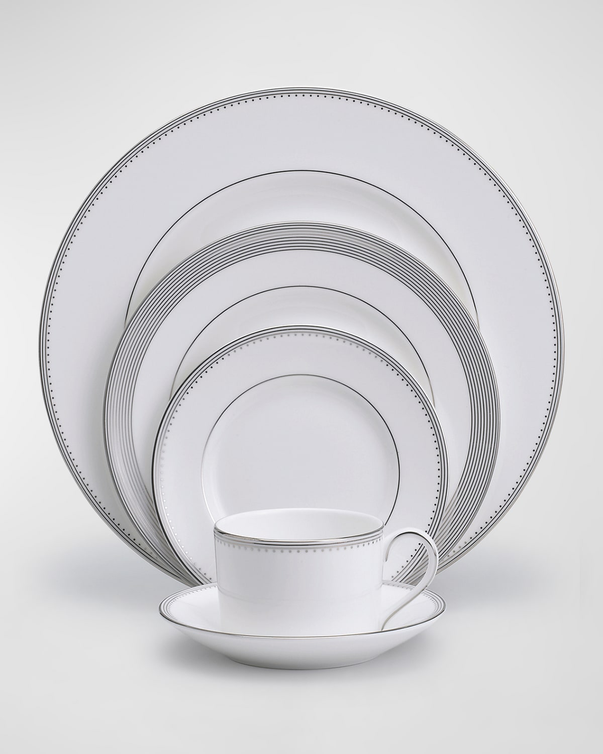 Wedgwood Nantucket Basket 5-Piece Place Setting, White