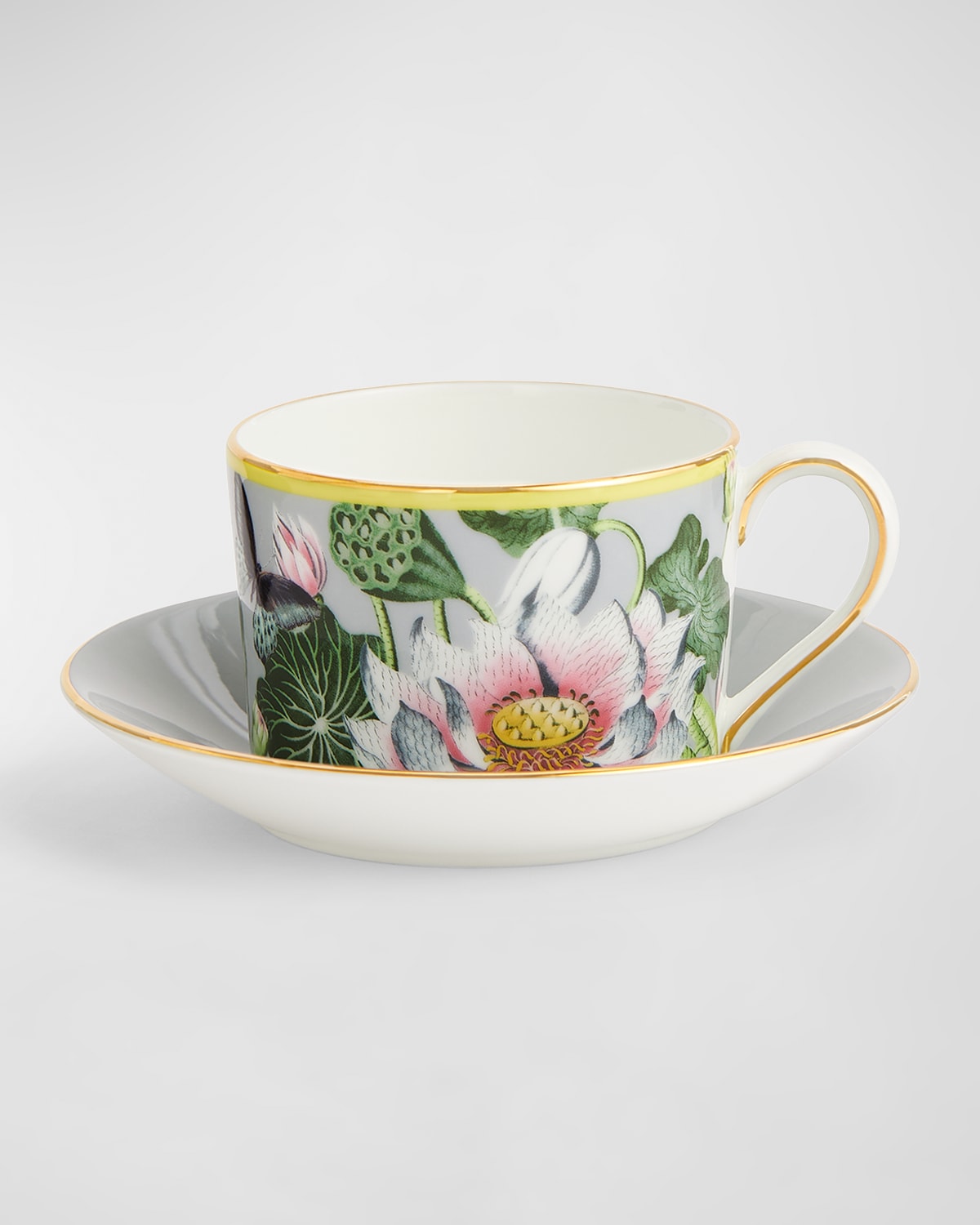 Wedgwood HIbiscus Teacup & Saucer Set Horchow