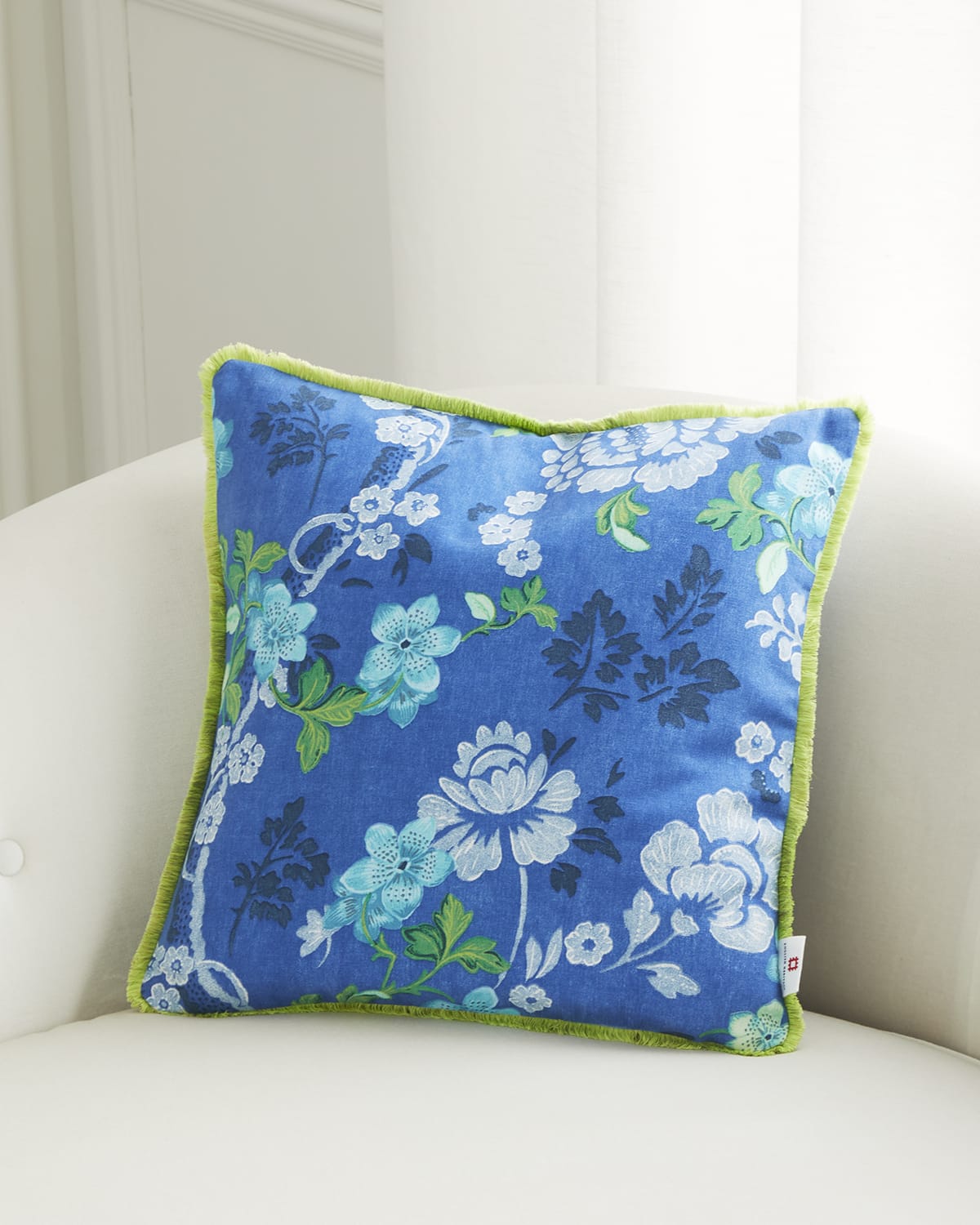 Tapestry Flower Fabric in Eau De Nil by Designers Guild