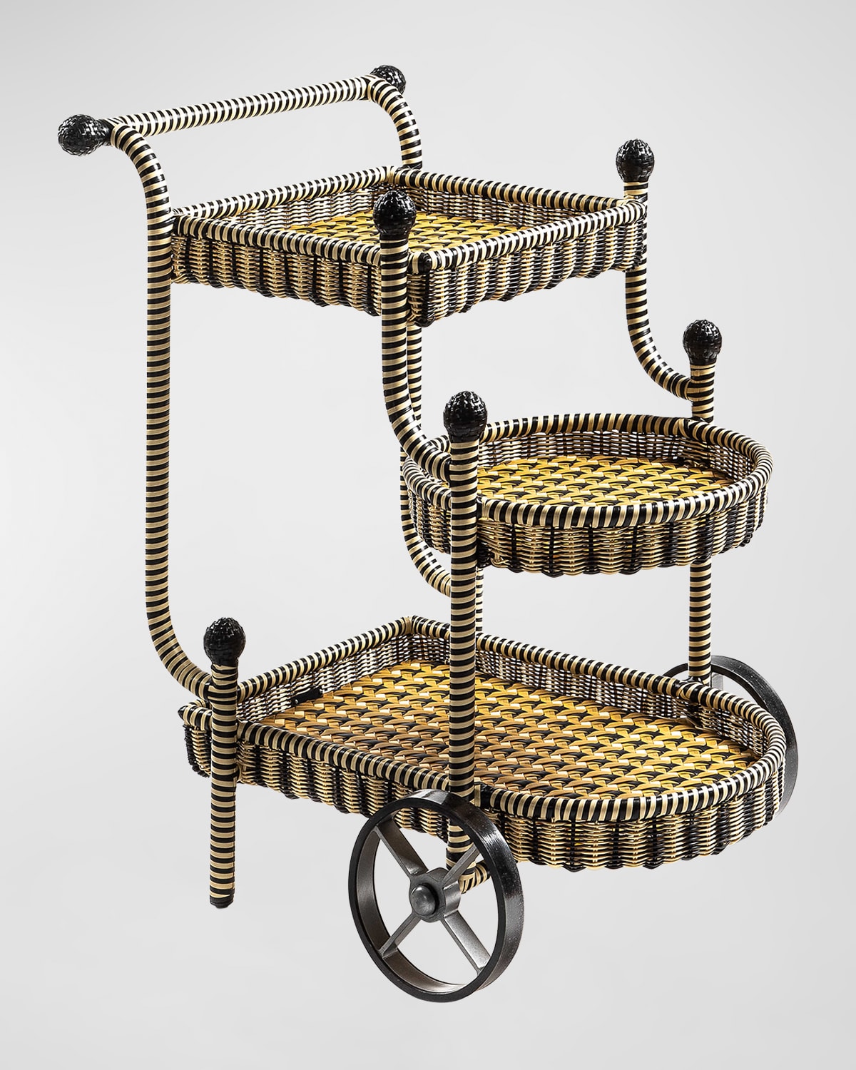 Suzette Rattan Bar Cart