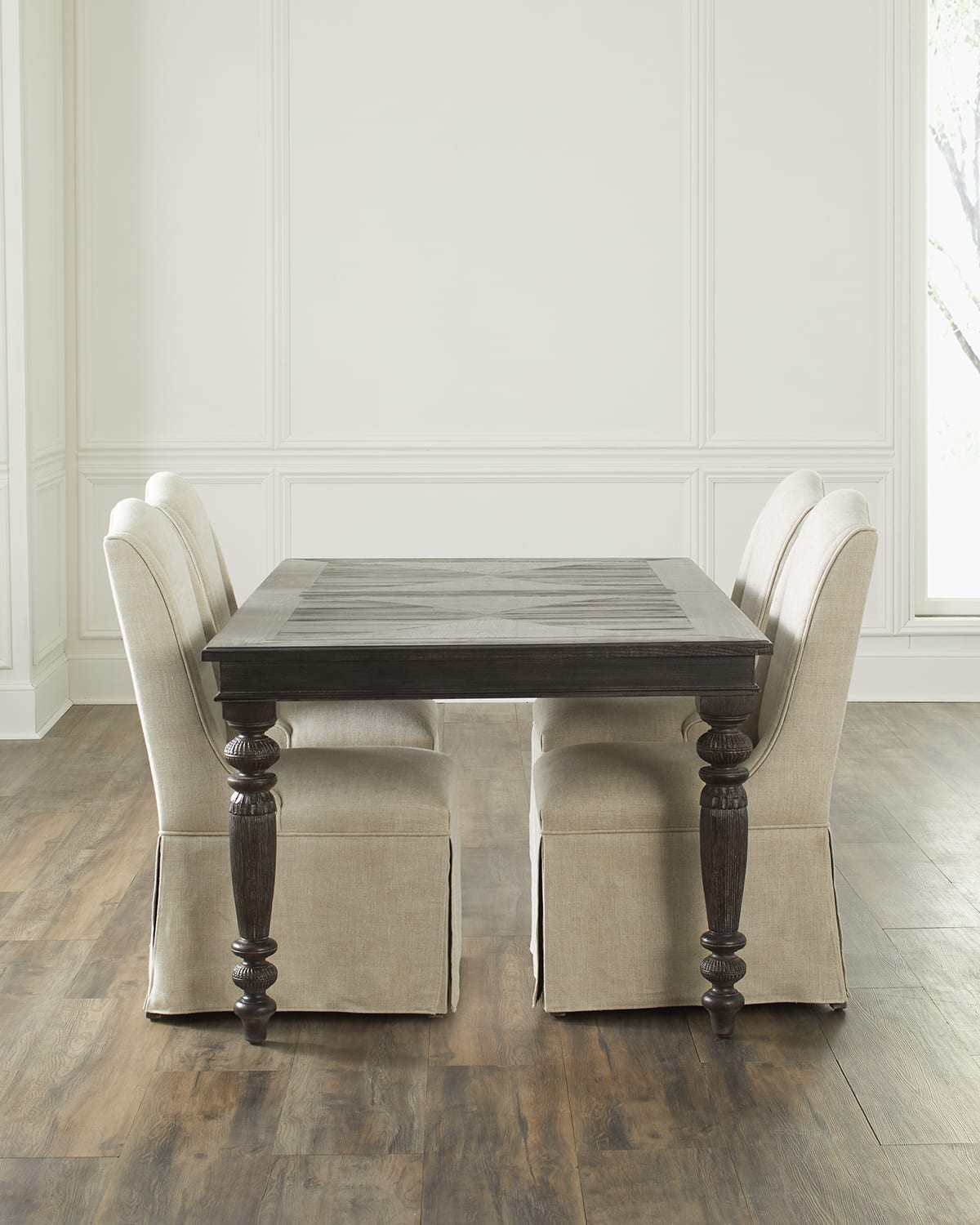 Brown Wood Dining Table horchow
