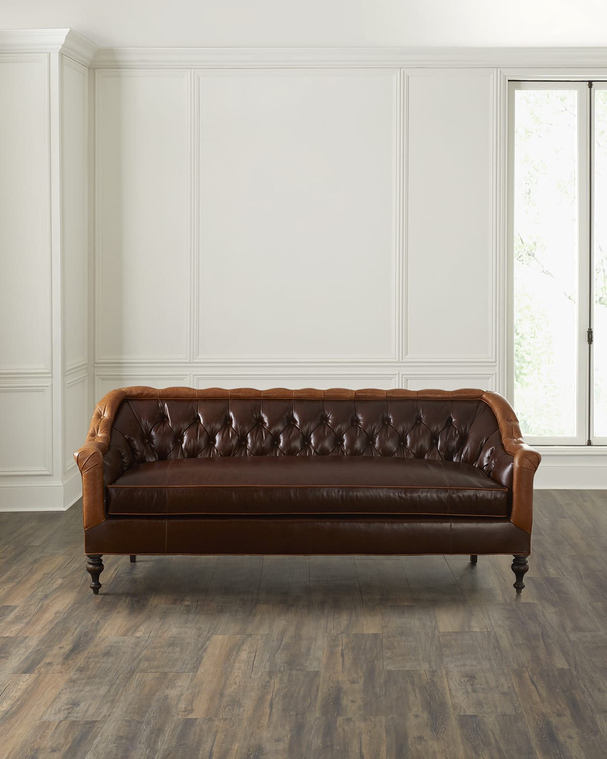 Blakely top grain on sale leather sectional