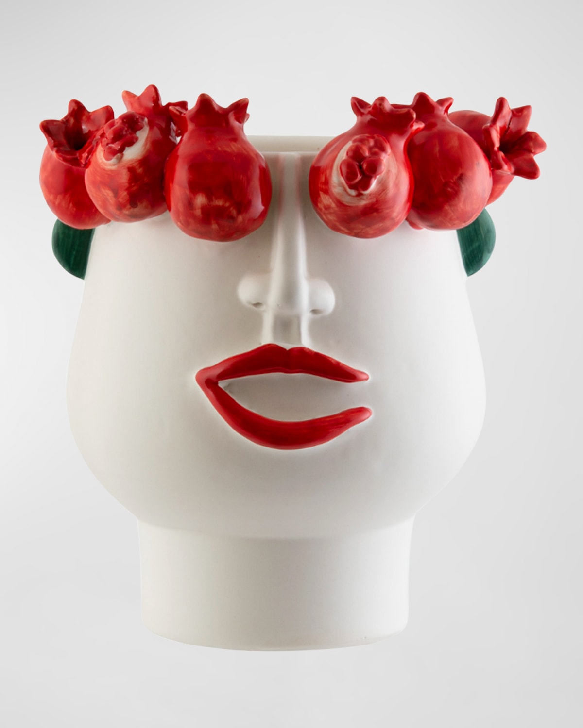 Patrizia Italiano Donna Fragraria Seller of Strawberries Big Head Vase