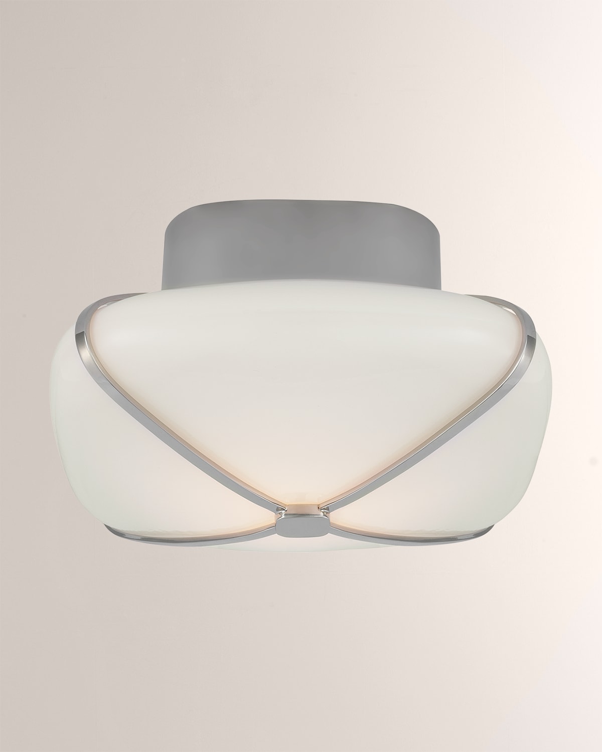 Visual Comfort Signature Antigua XL Semi-Flush Mount in Antiqued Brass ...