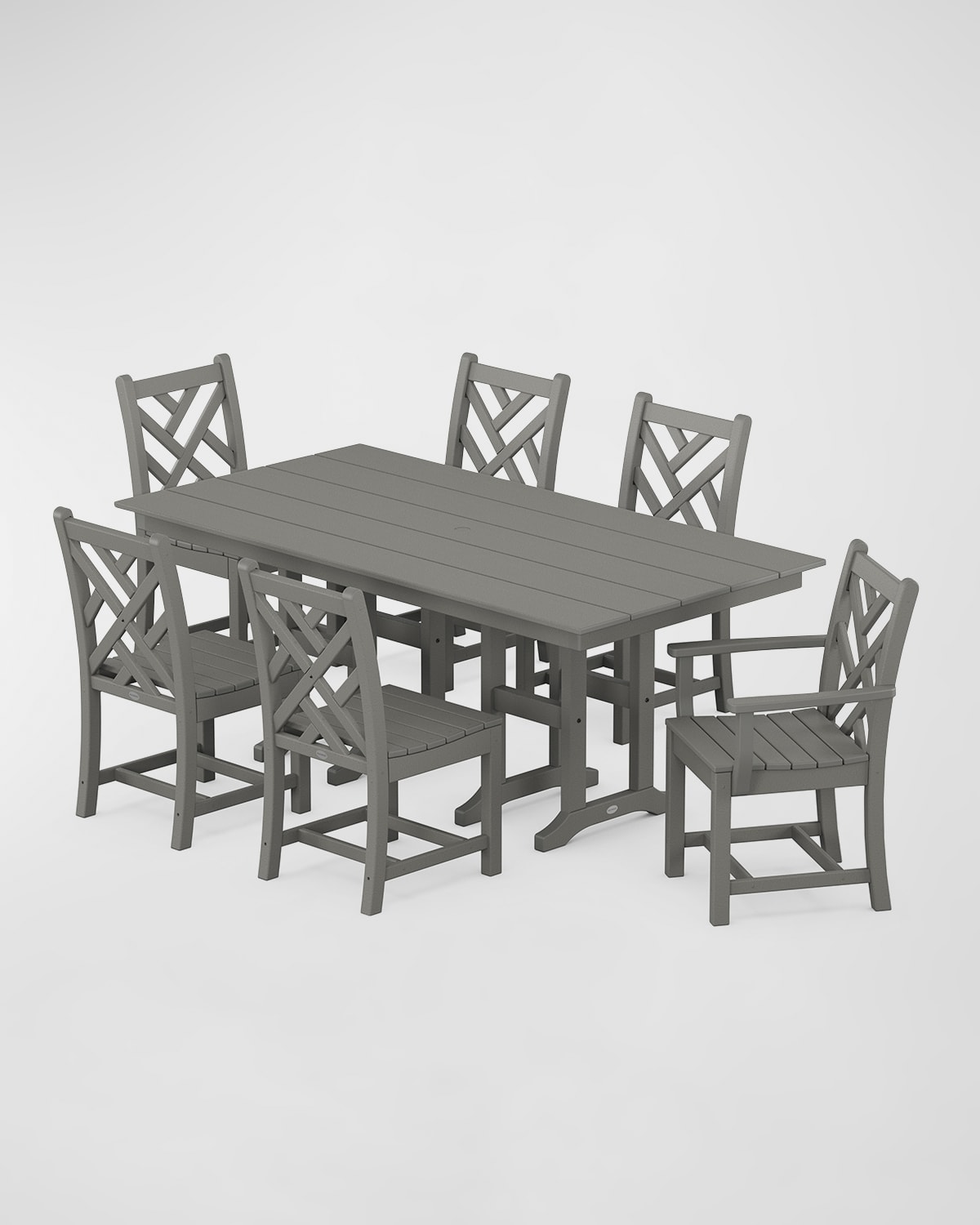 POLYWOOD Chippendale 7-Piece Farmhouse Dining Set | Horchow