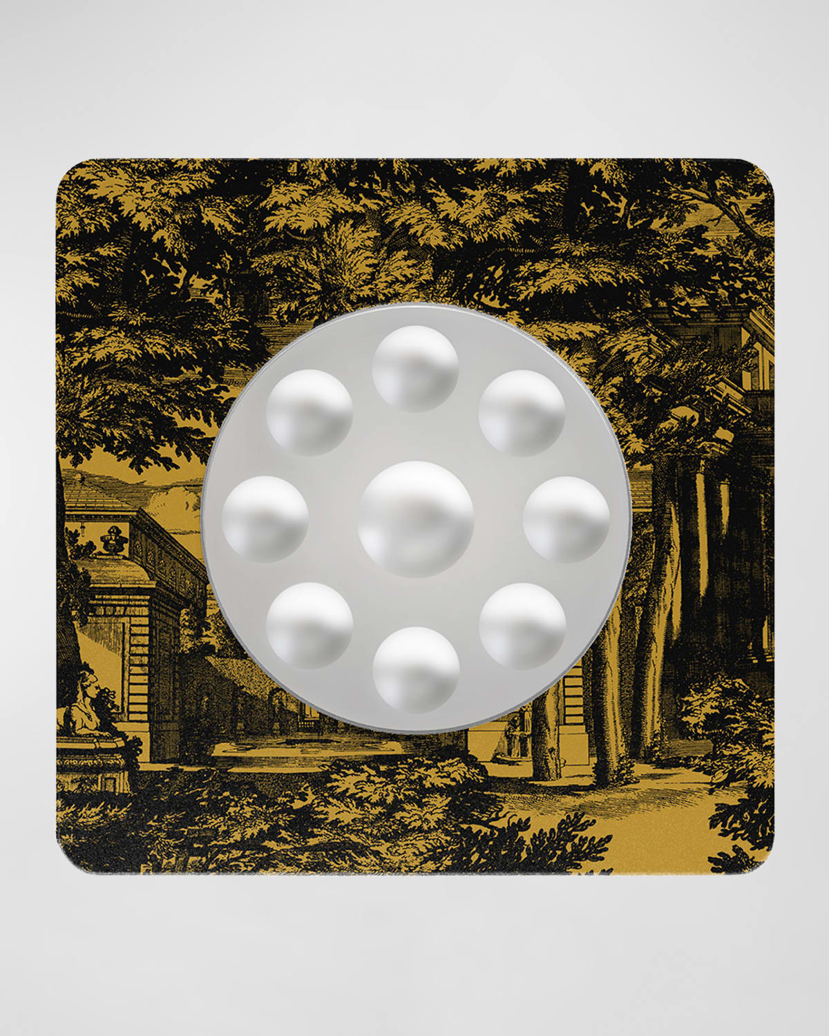Fornasetti Square Frame With Convex Mirror - Giardino