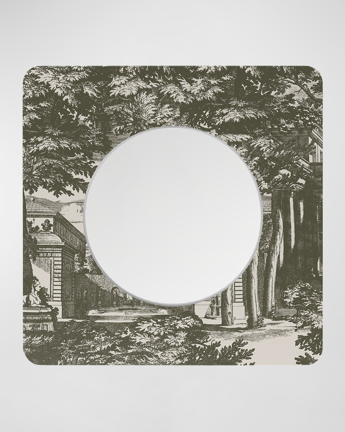 Fornasetti Square Frame With Convex Mirror - Giardino