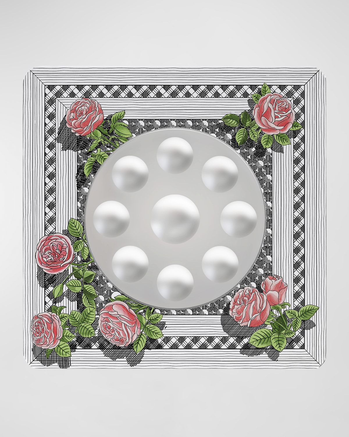 その他 fornasetti Set of Six 24kt Gold Plated Roman Themed Coasters Signed by