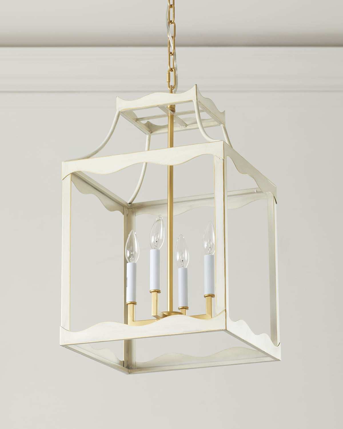 Visual Comfort Signature Illume Antiqued Brass Lantern