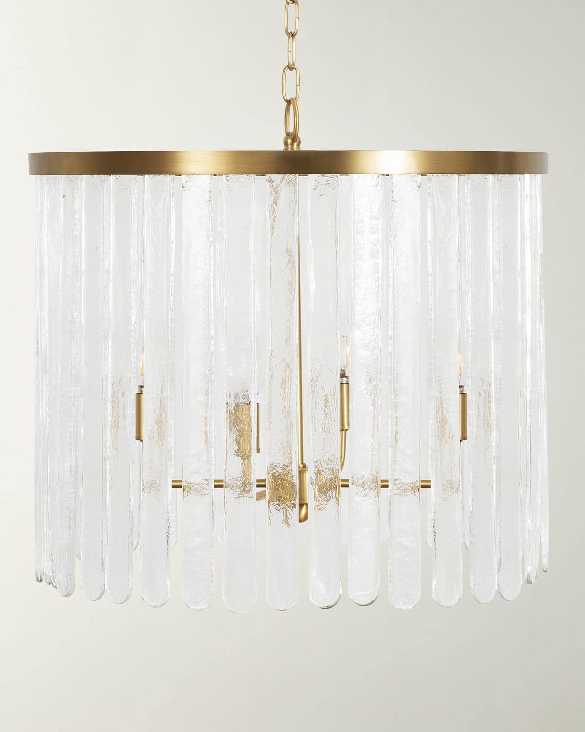 Thomas OBrien 23-Inch Beckham Modern Burnished Brass Chandelier by Visual  Comfort Studio at Destination Lighting