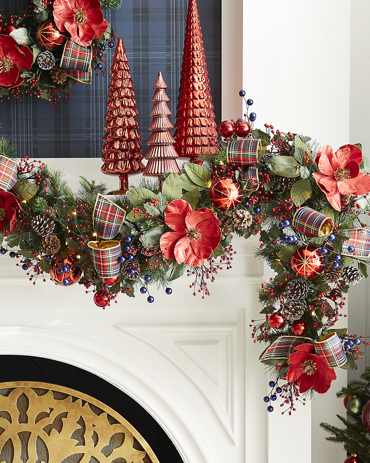 Neiman Marcus 6' Classic Christmas PreLit Garland Horchow