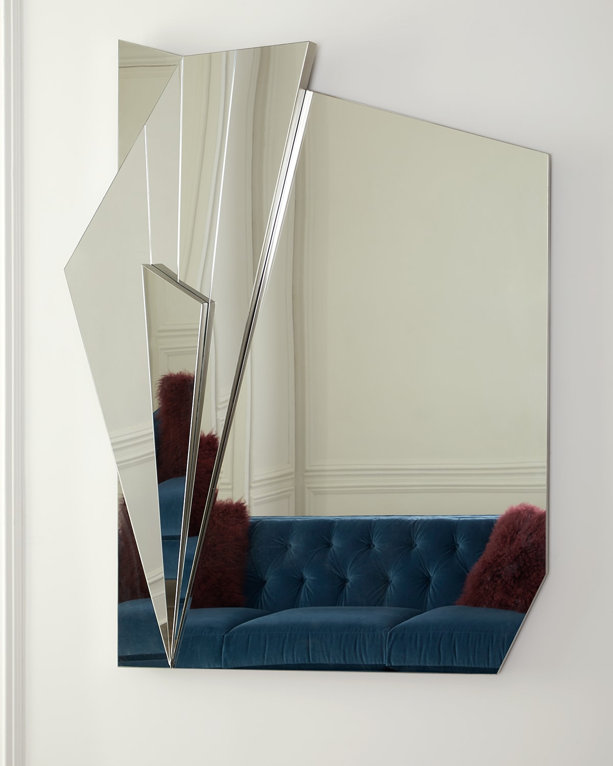 Asymmetric Mirror Irregular Mirror Design Decorative Aesthetic Wall Hanging  or Tabletop Minimalist Home Decor Handmade Wall Mirror 