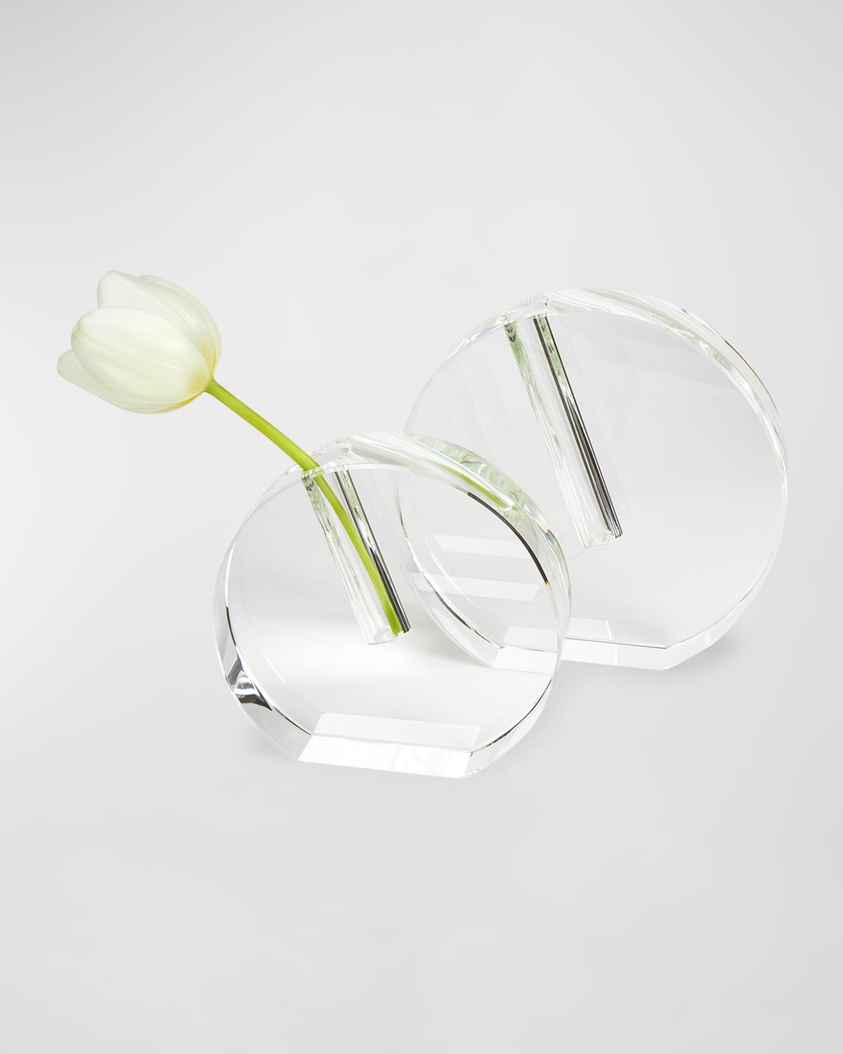 Tizo Clear Crystal Vase Flat Hexagon Large Horchow