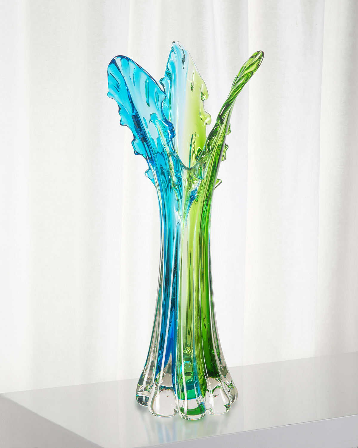 Dale Tiffany Cicero Art Glass Sculpture 6" x 4" x 18.5" Horchow