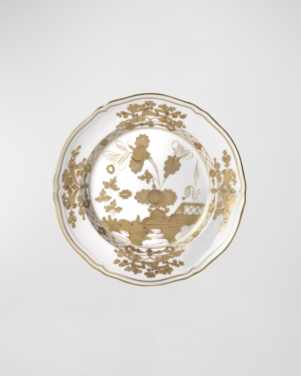 Floral Dessert Plate Sage by Ginori 1735