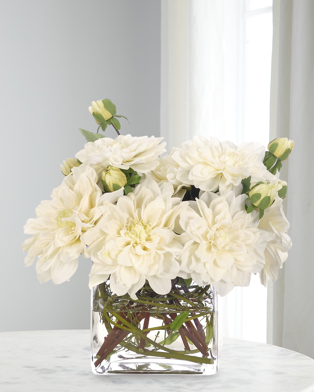 NDI White Hydrangeas & Roses 24