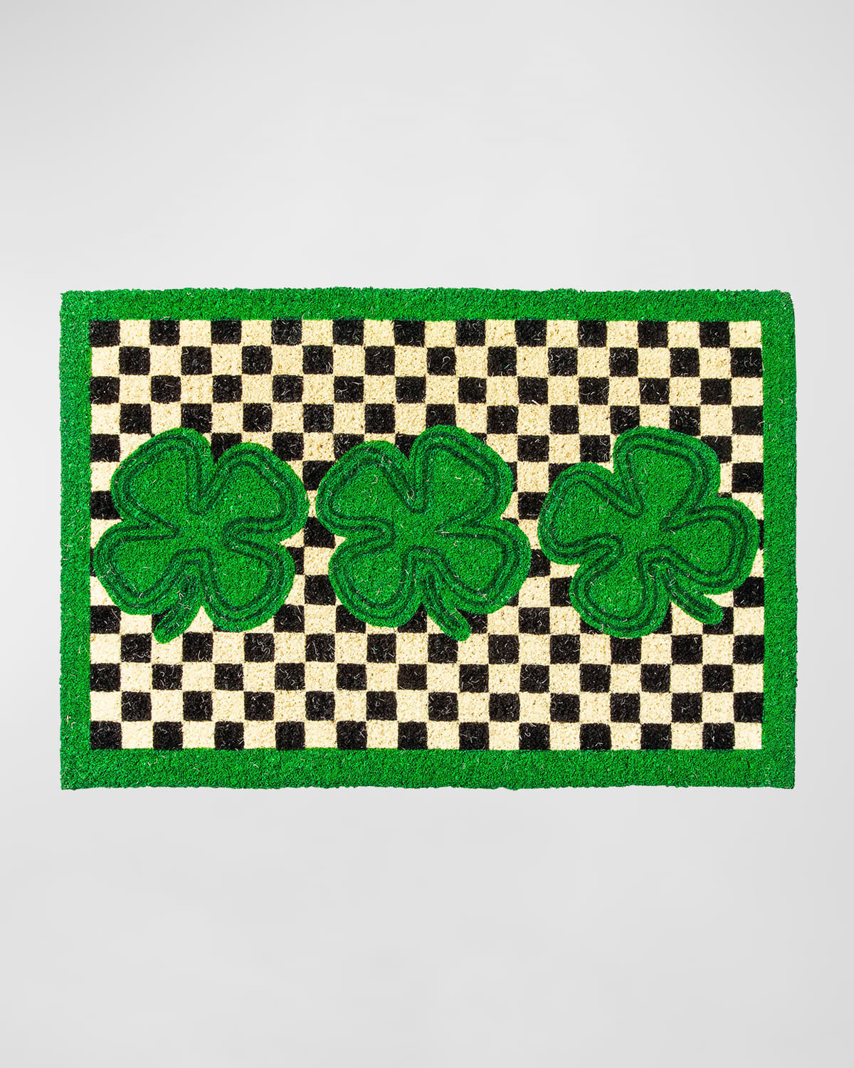 Mackenzie childs woven check entrance mat 25 x 36 5 horchow