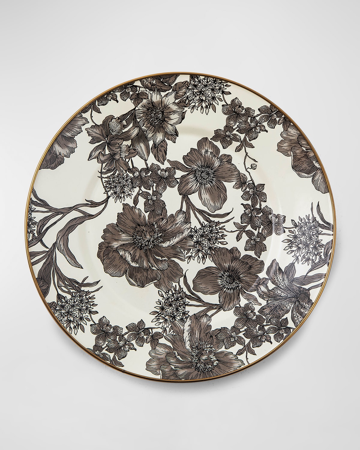 Rosy English Garden Enamel Charger/Plate main image 1