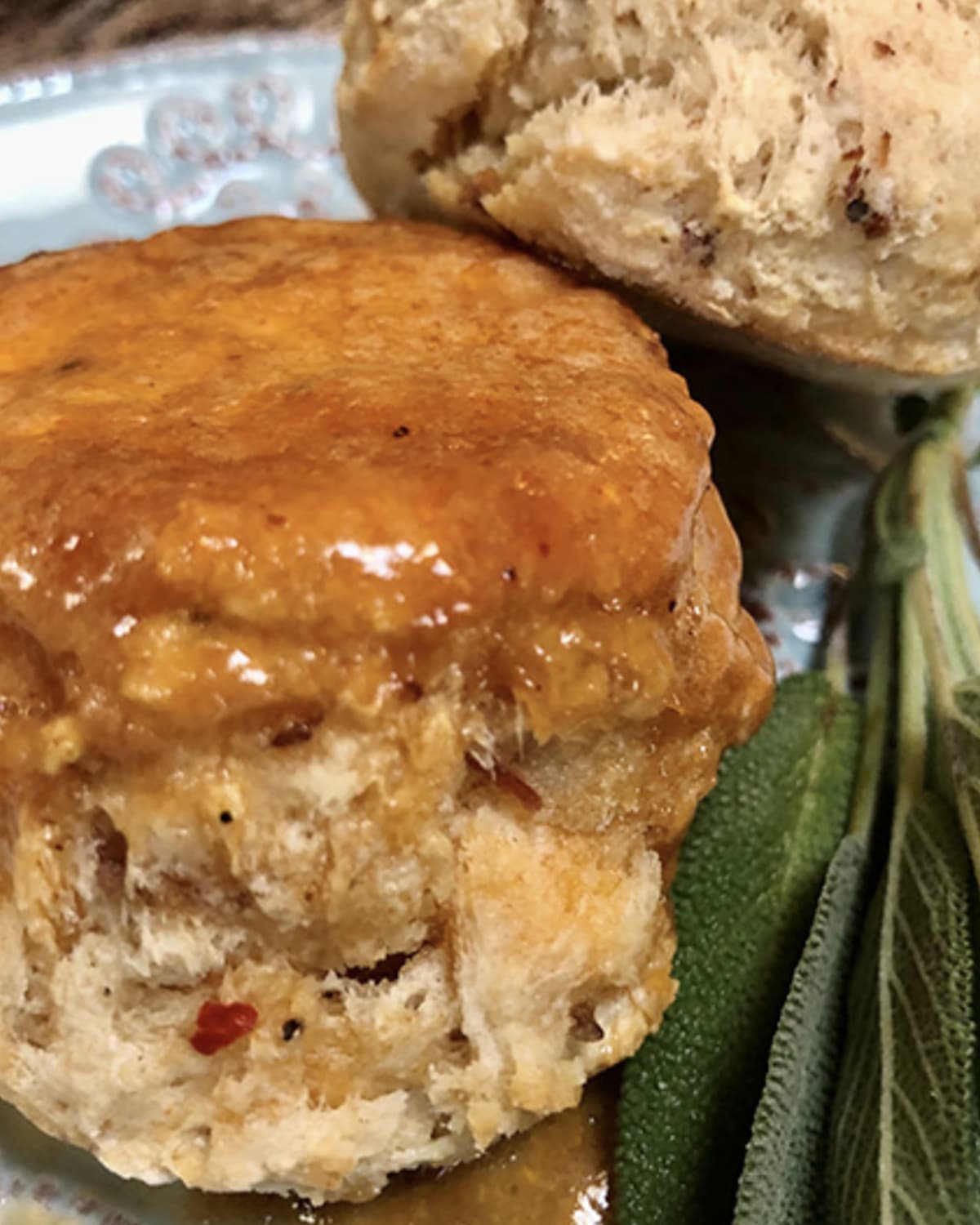 The Cajun Turkey Co Bacon & White Cheddar Biscuits with Spiced Maple