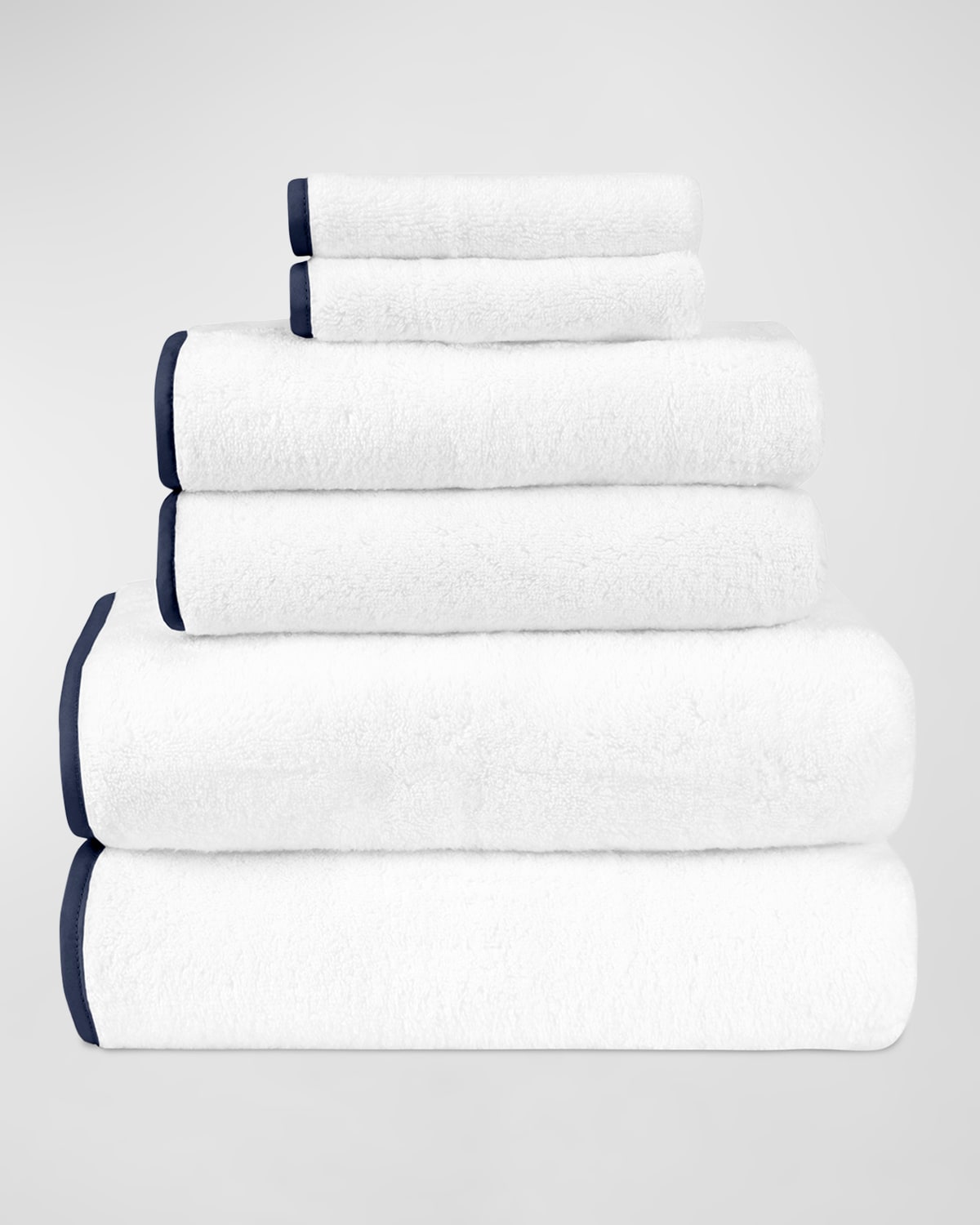 Textured 6 Piece Lotus Towel Set 100% Cotton 680 GSM Ultra-plush