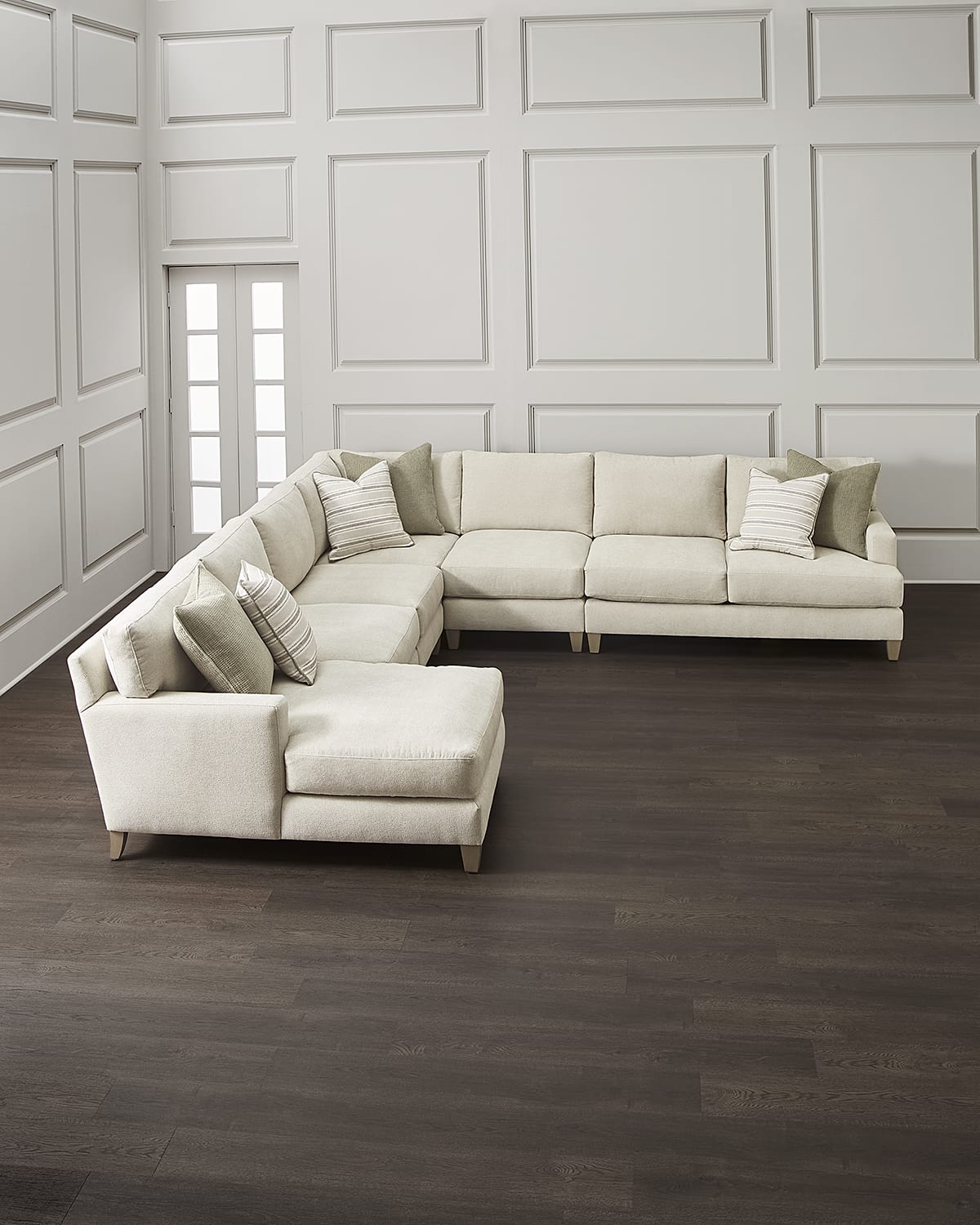 Bernhardt Mila 3Piece Right Chaise Sectional Horchow