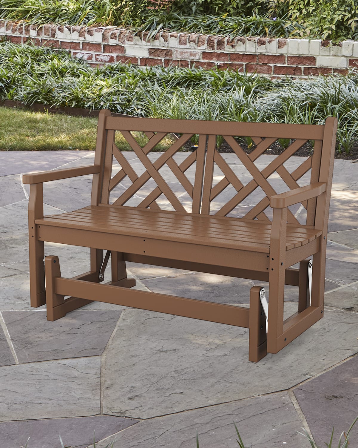 POLYWOOD Chippendale 48" Outdoor Glider Horchow