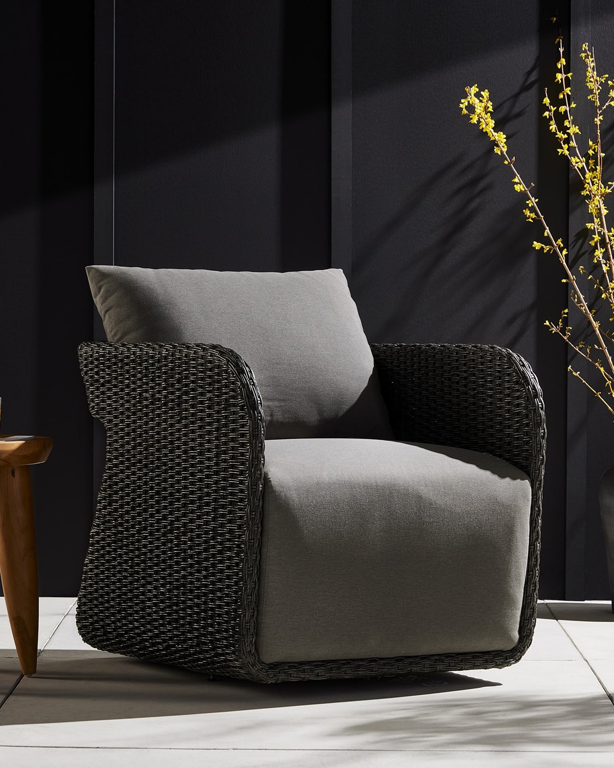 Four Hands Hawkins Outdoor Swivel Chair Horchow