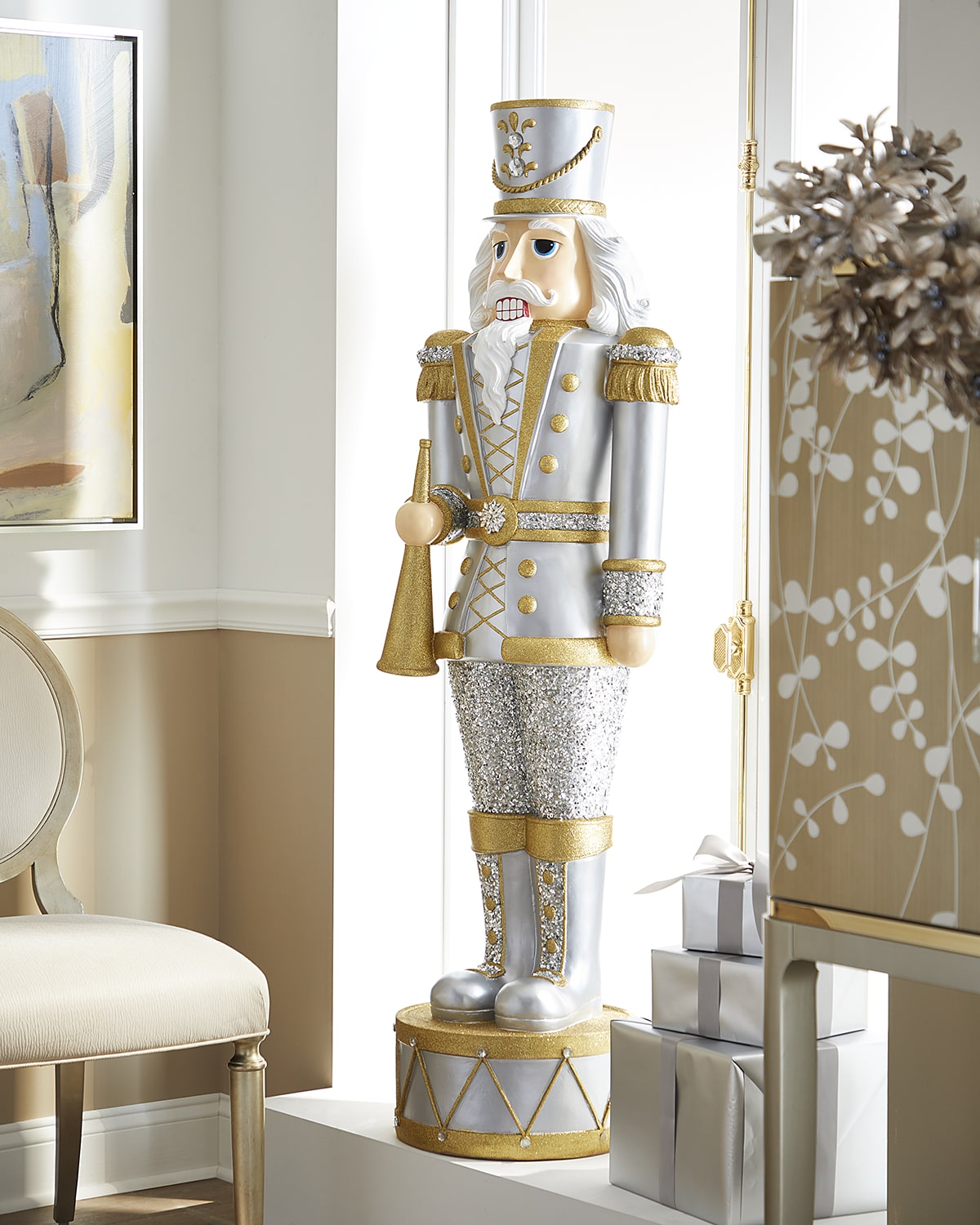 Neiman Marcus Golden Christmas Nutcracker, 24" Horchow