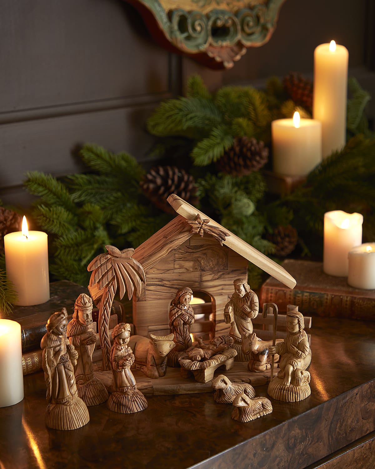 Bethlehem Star Large Cave Nativity Set Horchow