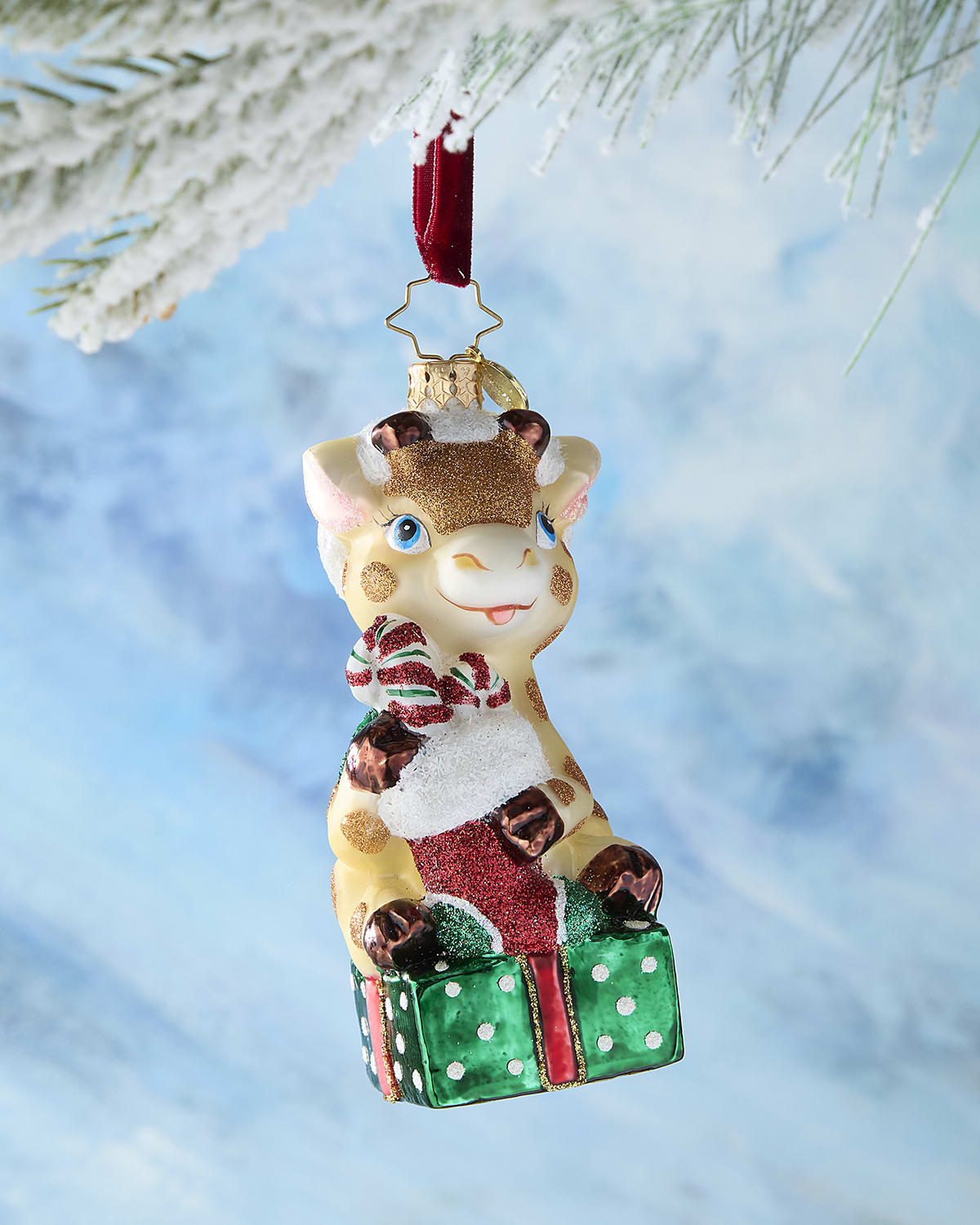 Christopher Radko Santa's Shopping Shenanigans Christmas Ornament 