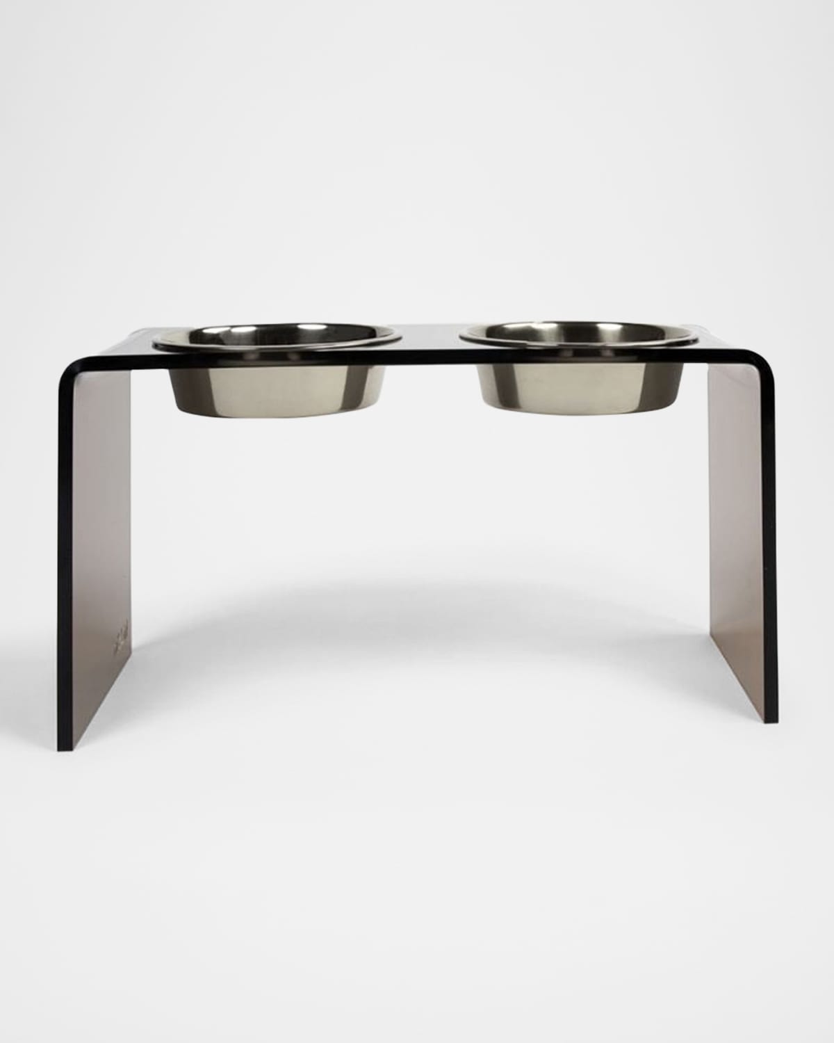 HIDDIN Bronze Single Bowl Pet Feeder, 2 Qt Silver Bowl Horchow